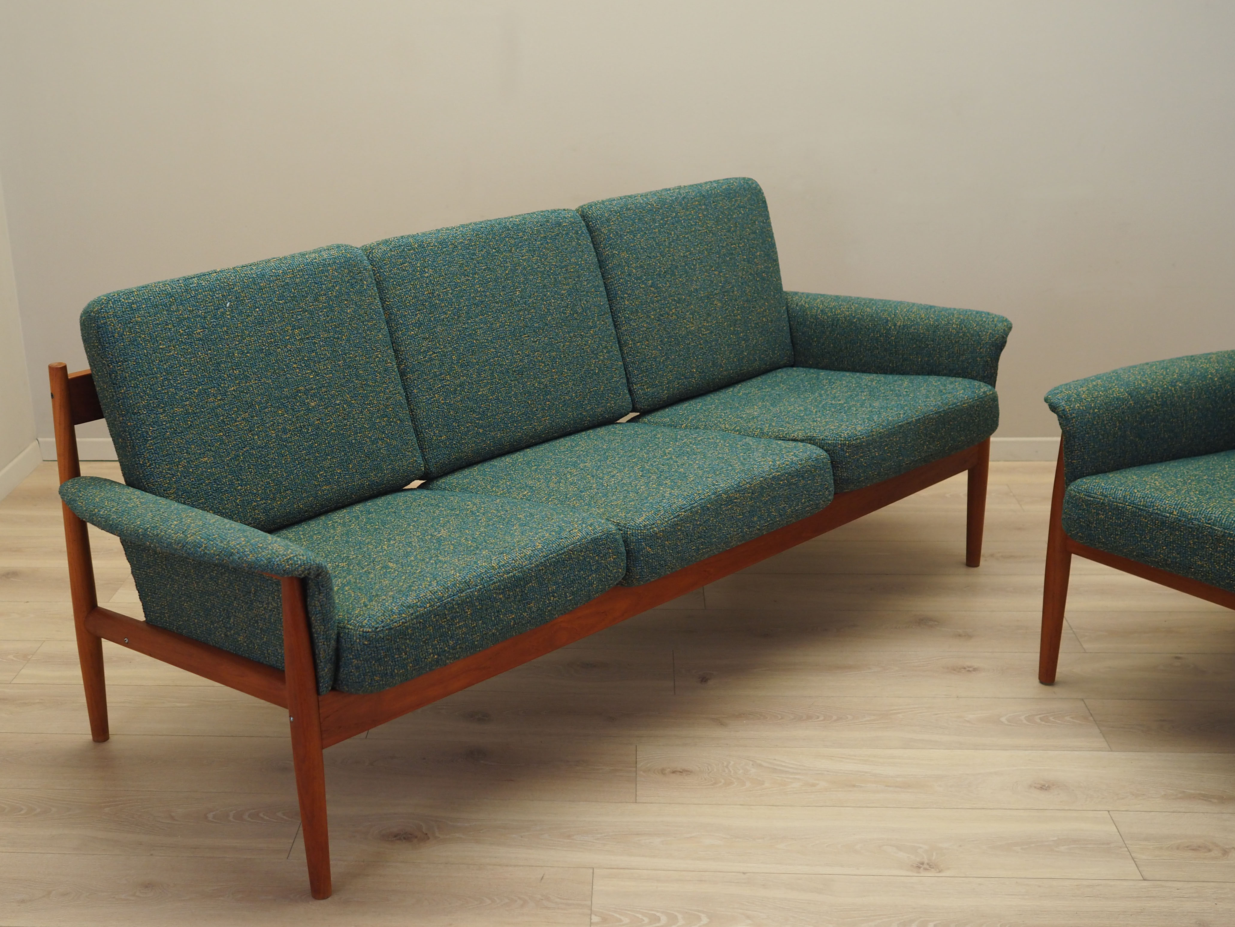 Wohnzimmer-Set Grün 1960er Jahre