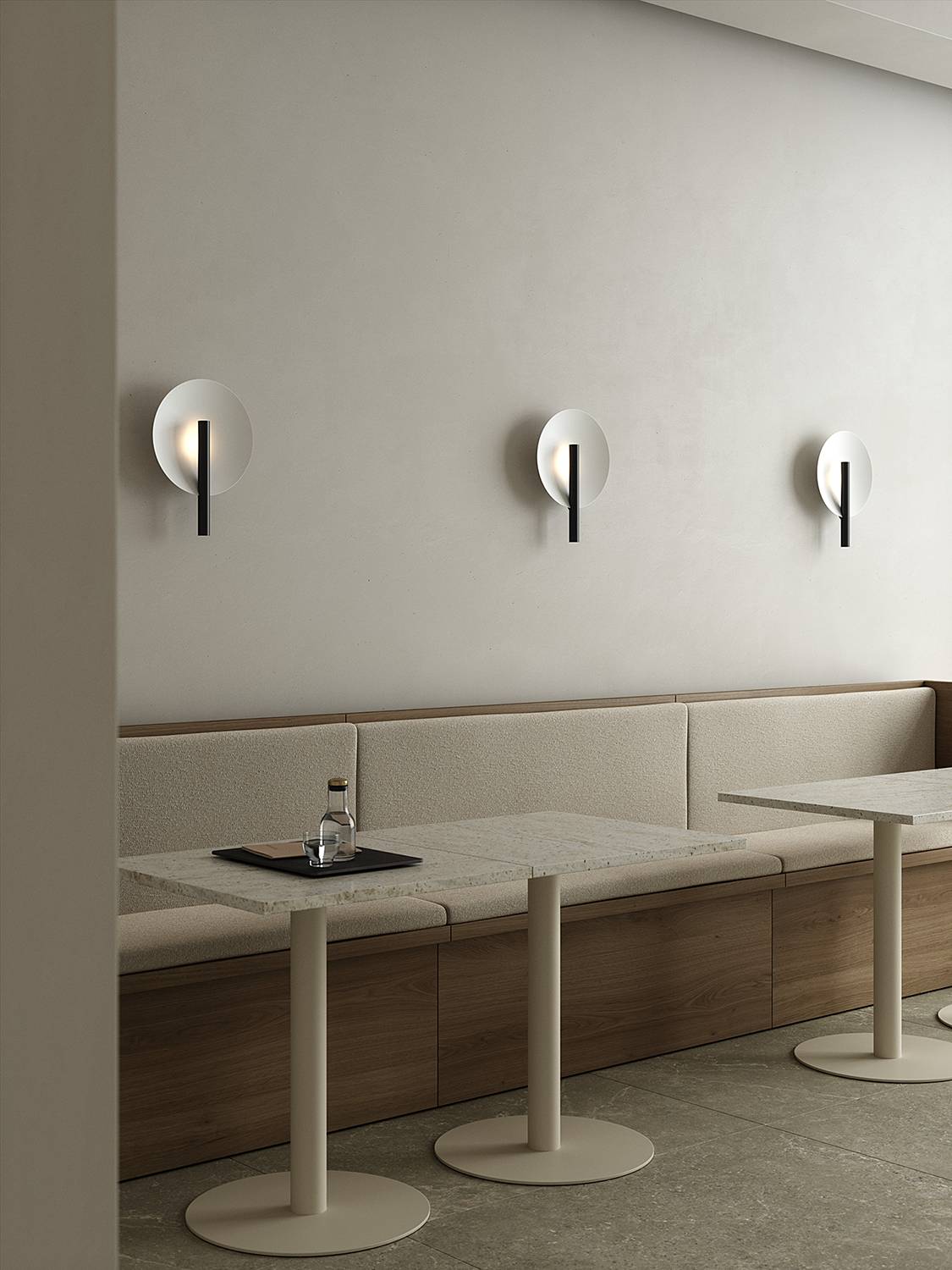 Wandleuchte Furiko Aluminium Schwarz