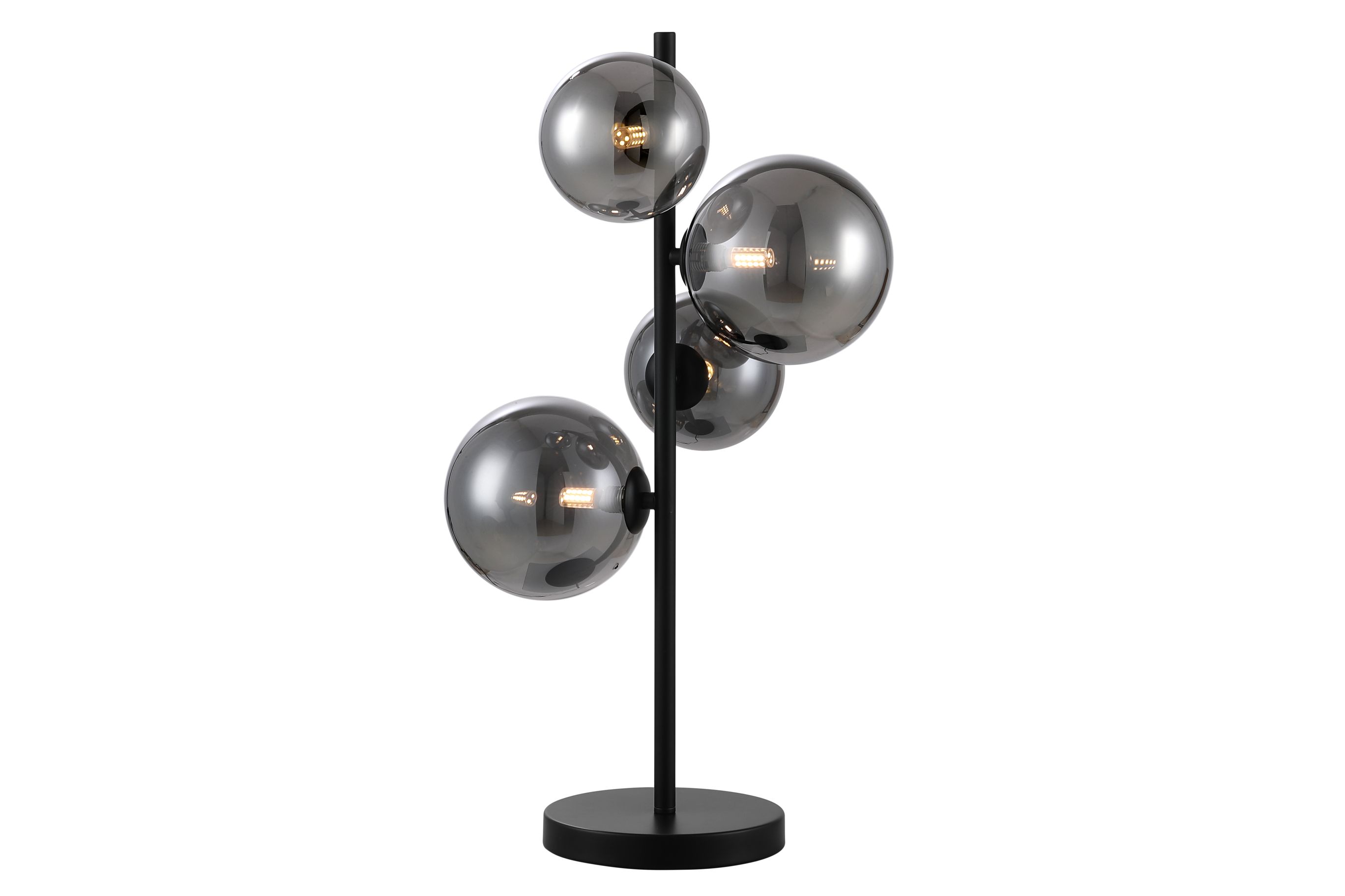 Table lamp smoked glass grey