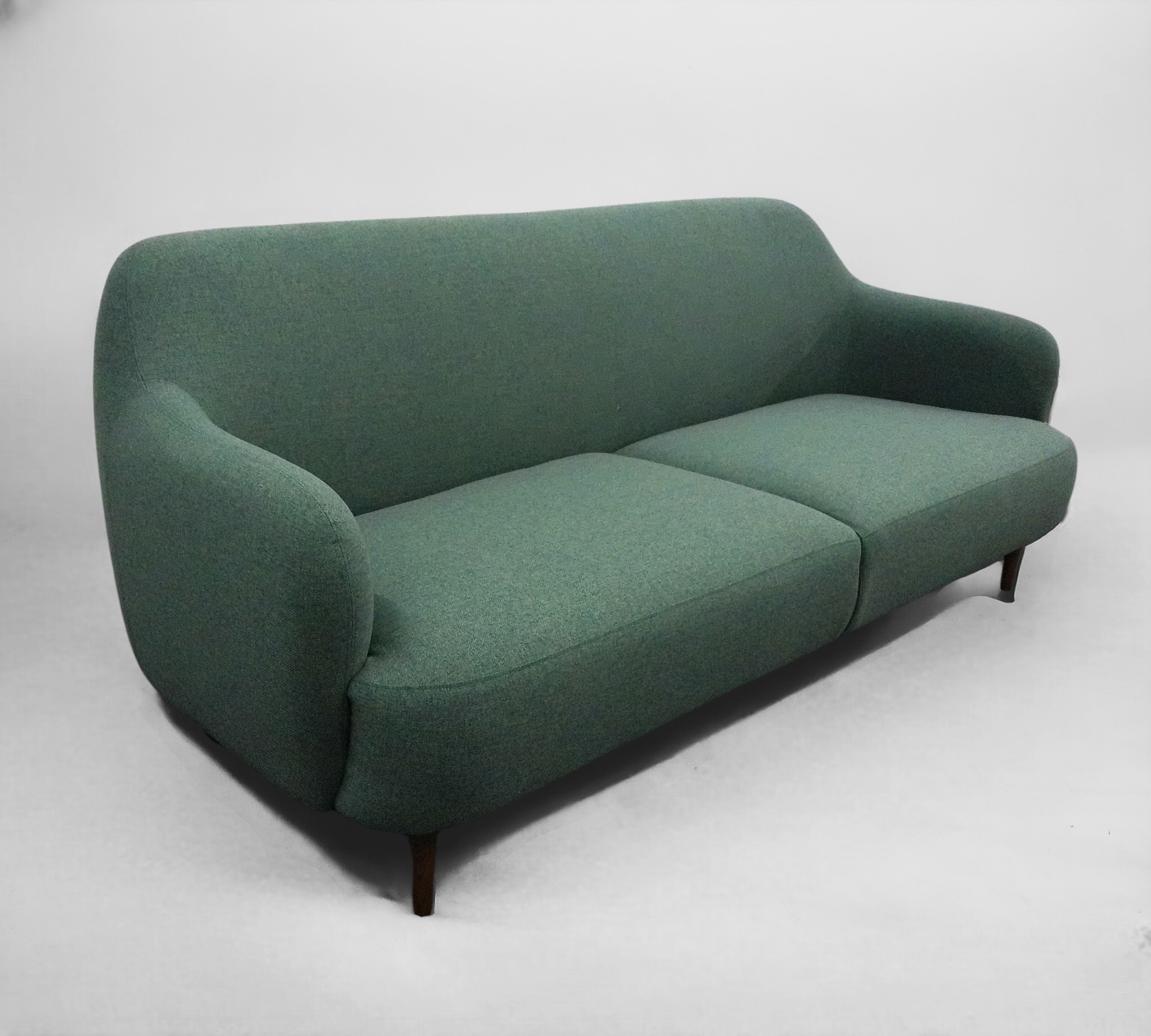 Lupo Sofa 3-Sitzer Eschenholz Orleans 59 Dunkelgrün