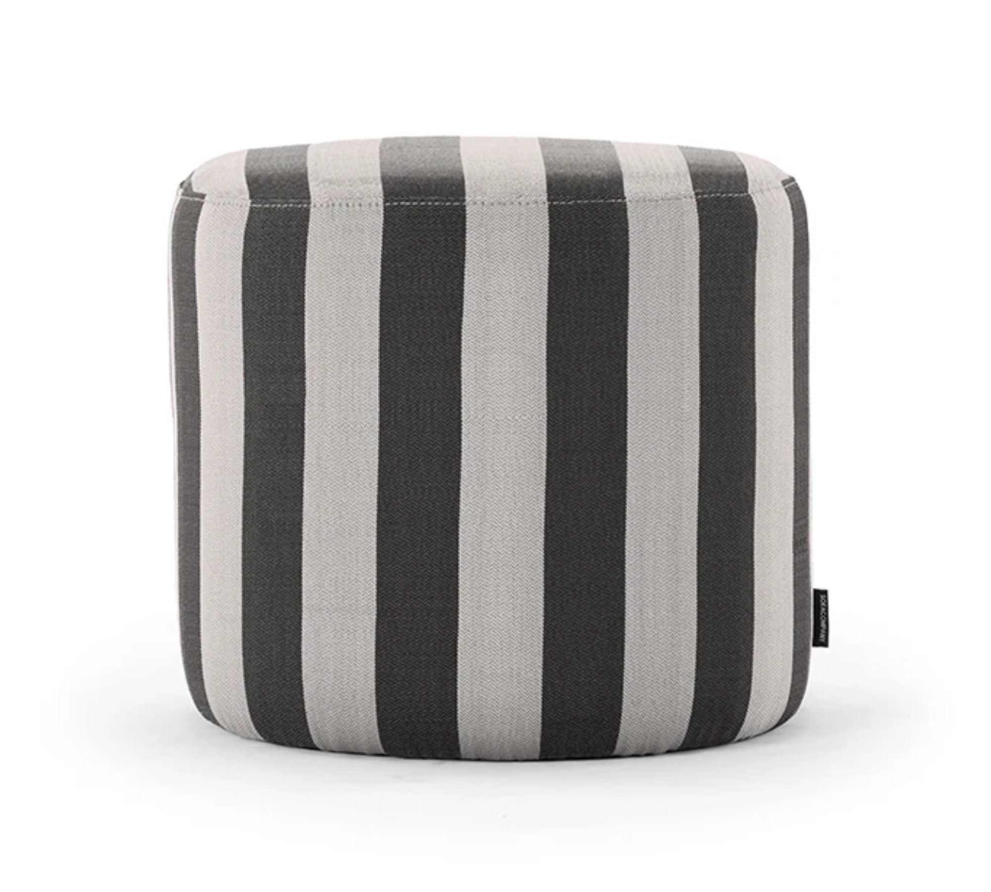 Pouf No. 9 Line Latte Black