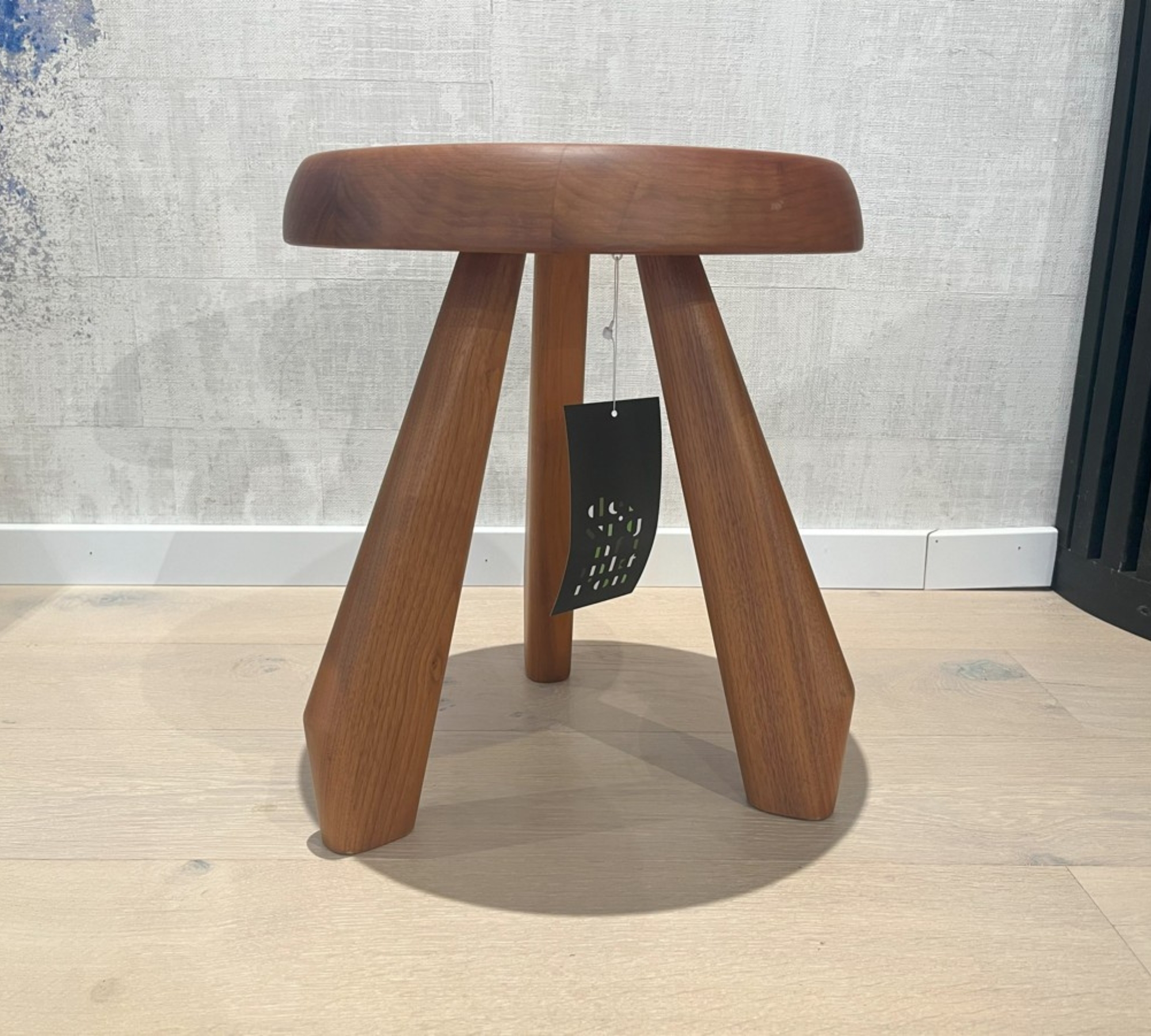 Tabouret Méribel Hocker Massivholz Braun Ø 33cm