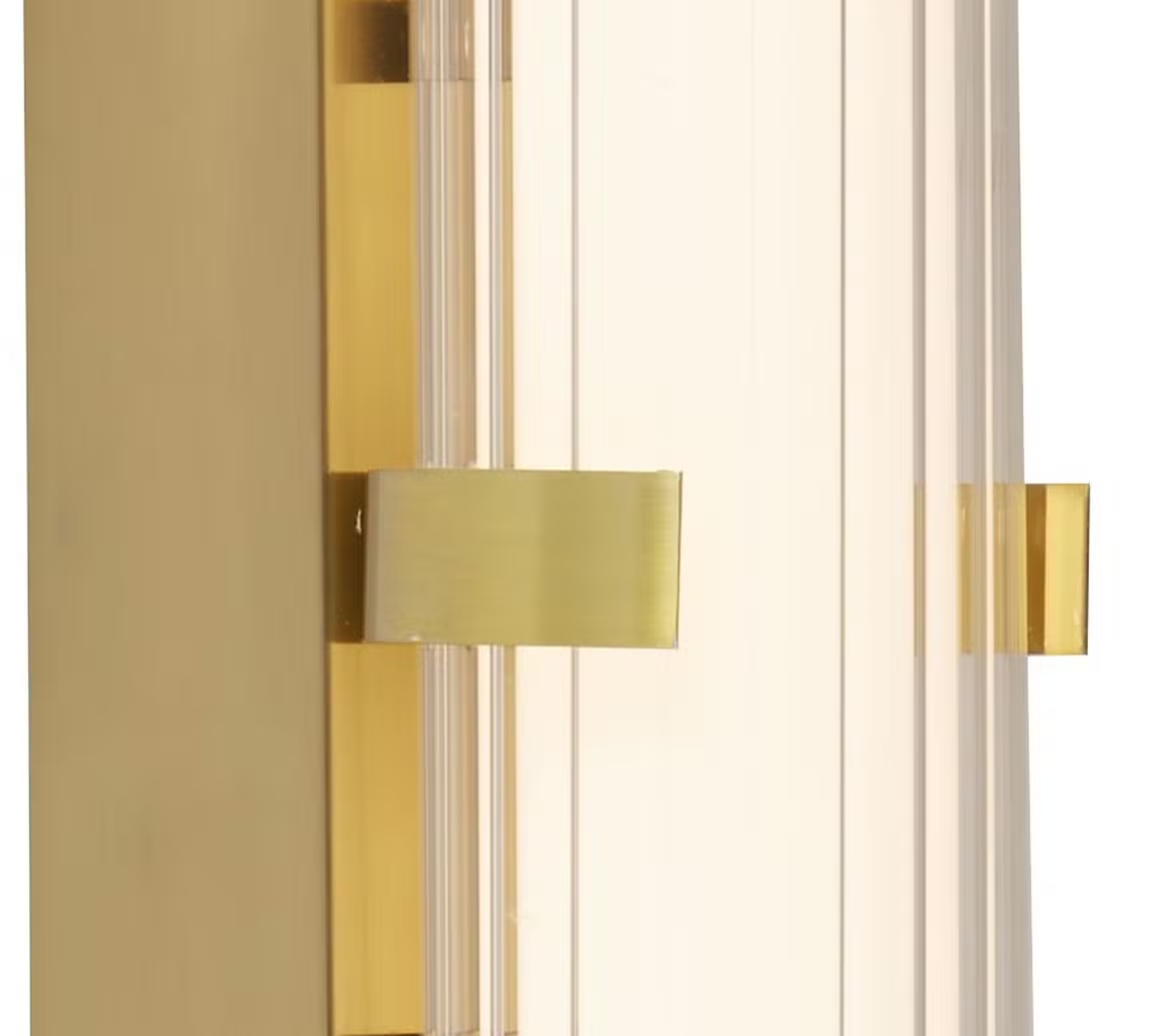 LED bathroom light Steel Opal glass Gold