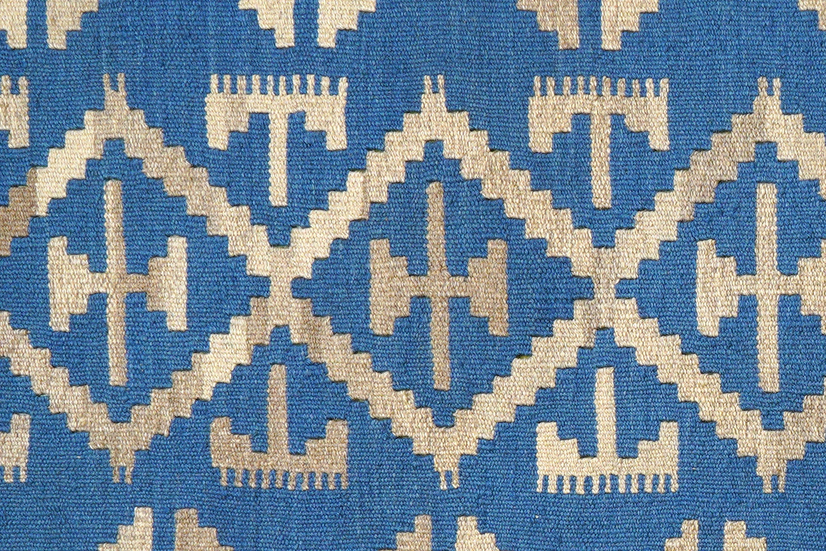 Kilim Gashgai Teppich Blau