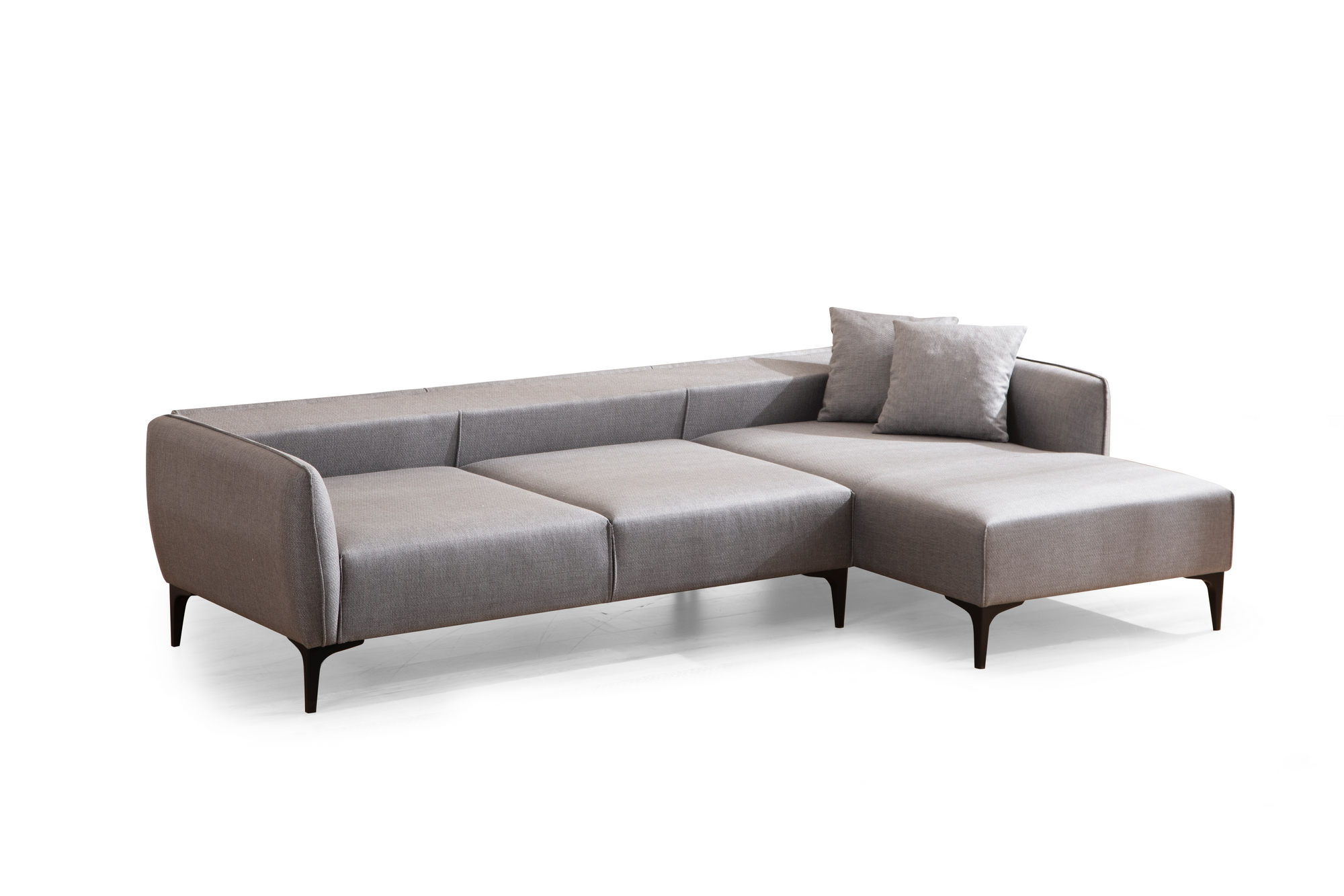 Belissimo Ecksofa Rechts Grau