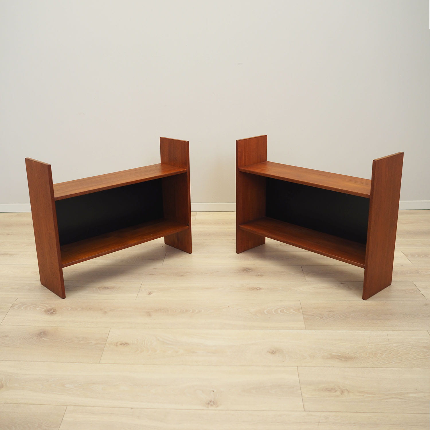 2x Vintage Bücherregal Teakholz Braun 1970er Jahre