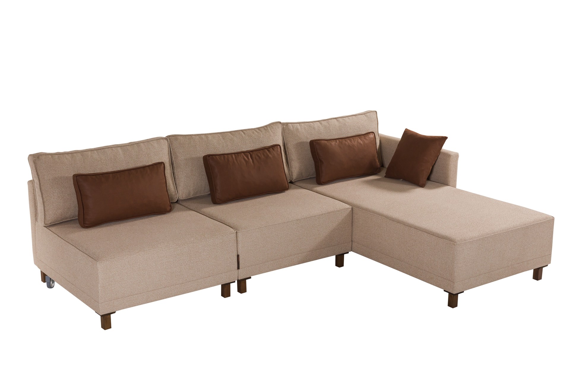 Matris Right Eckschlafsofa Brown