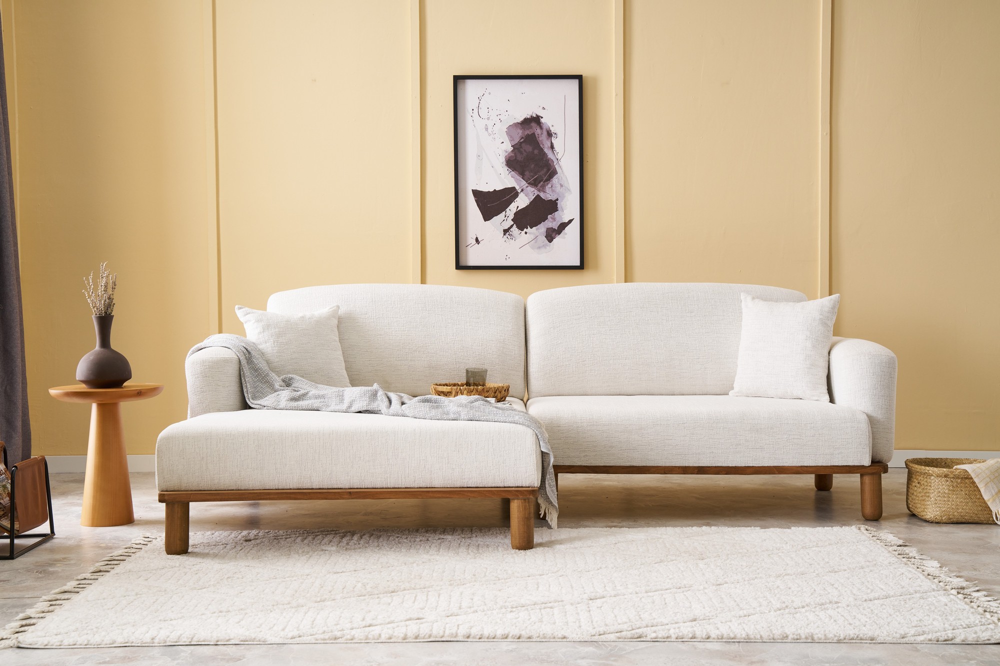 Rens Sofa Récamiere Links Creme