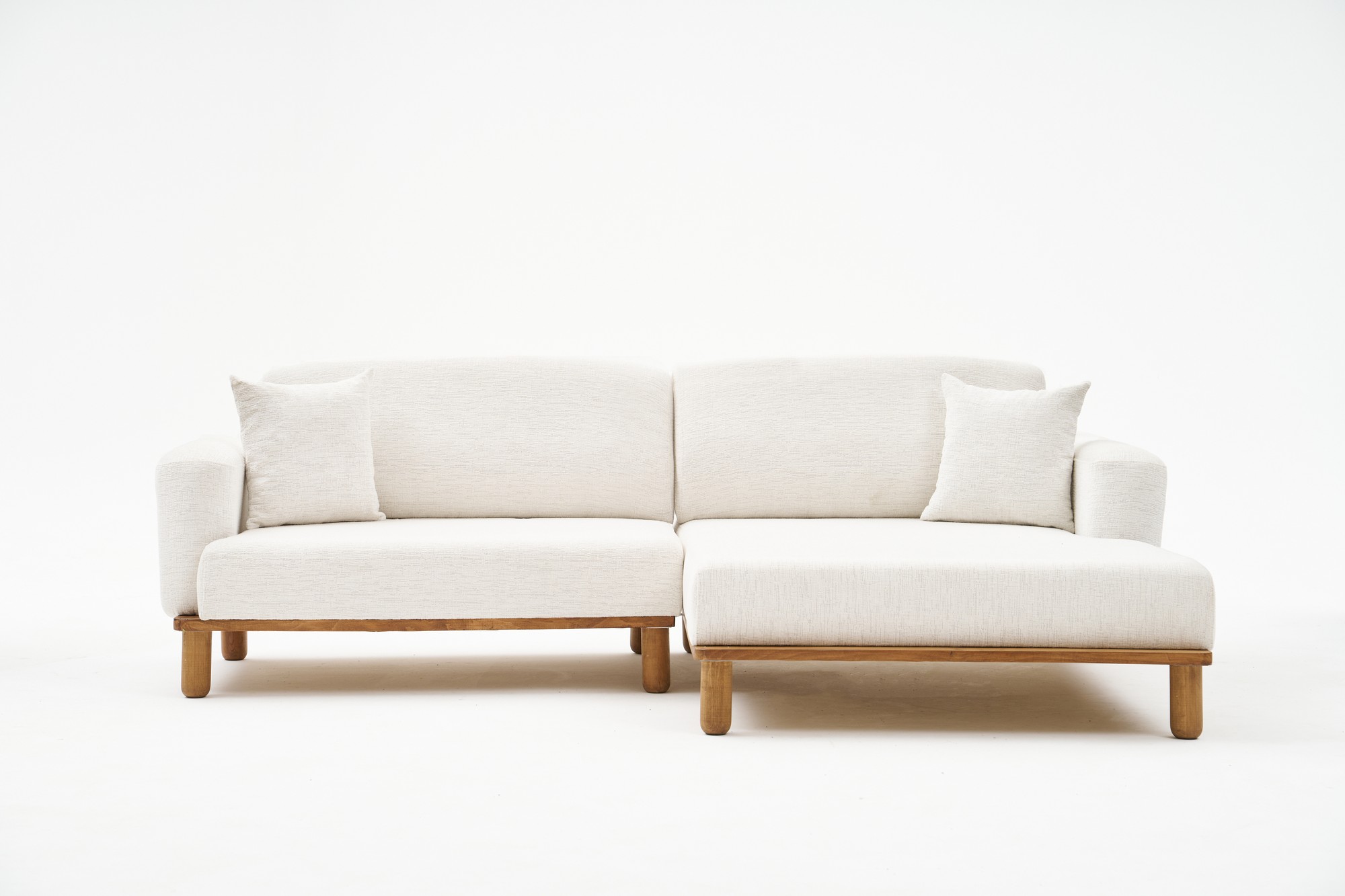 Rens Sofa Récamiere Rechts Creme