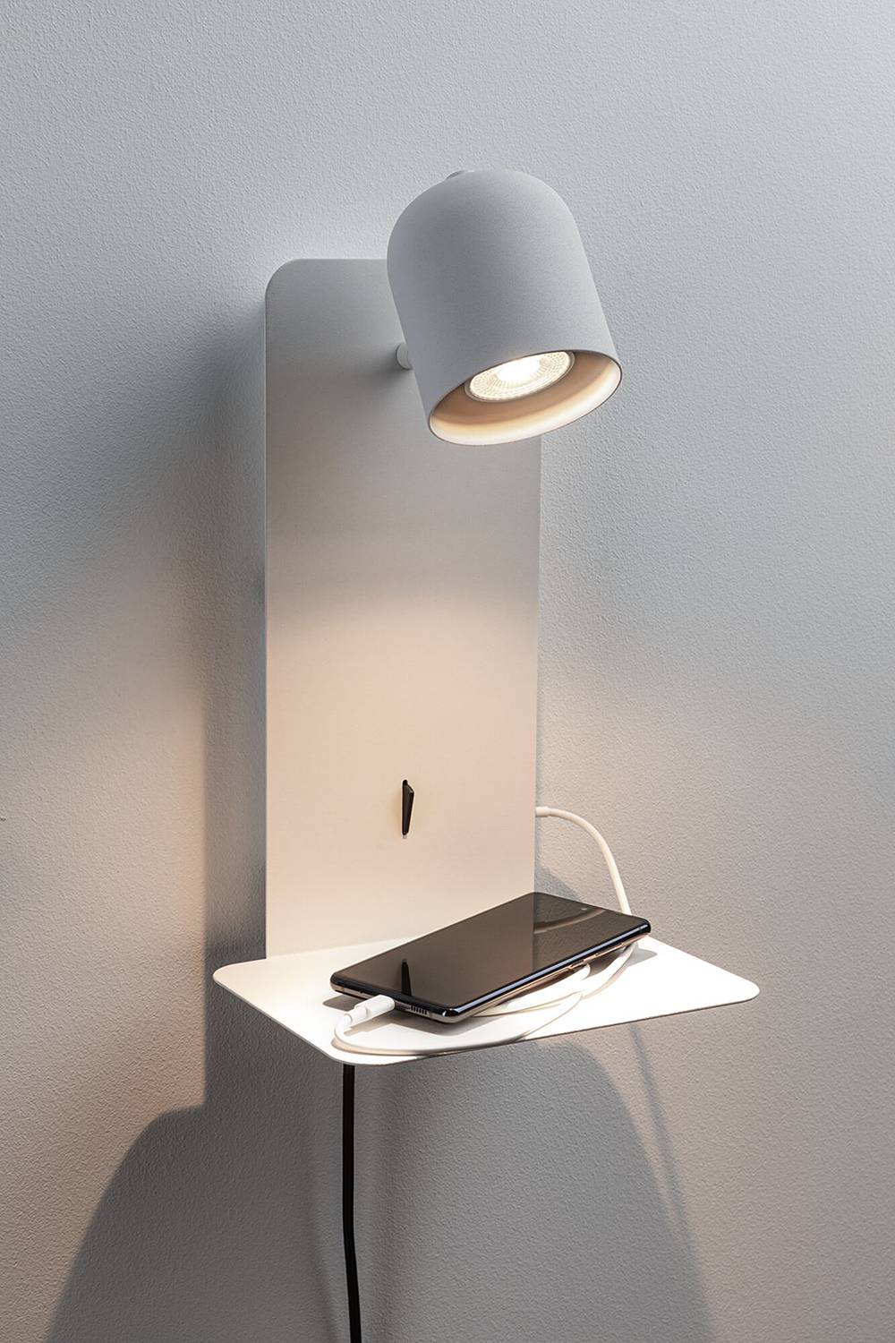 Wandleuchte Malena Aluminium Weiß