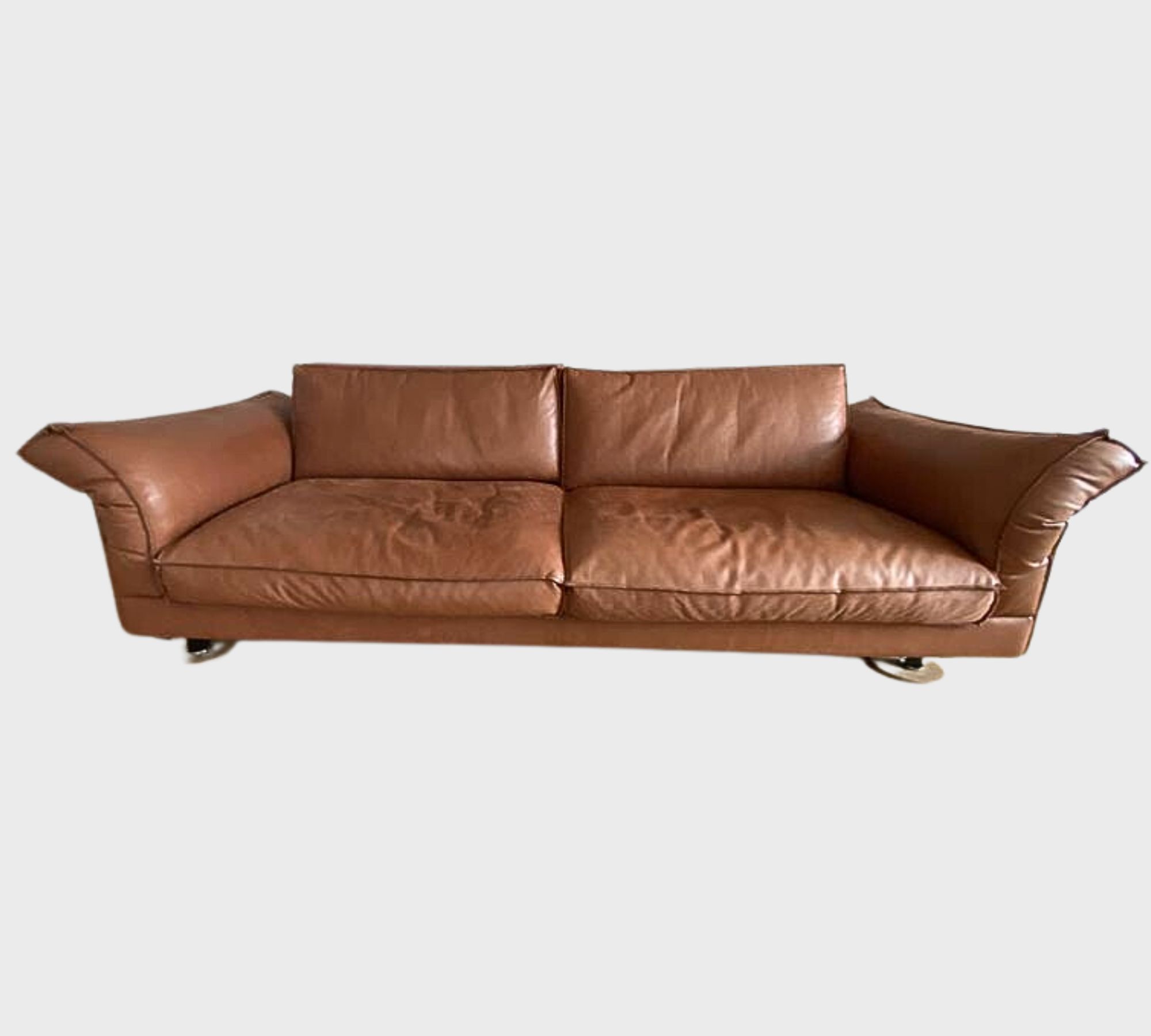 Violetta Sofa 3-Sitzer Leder Braun