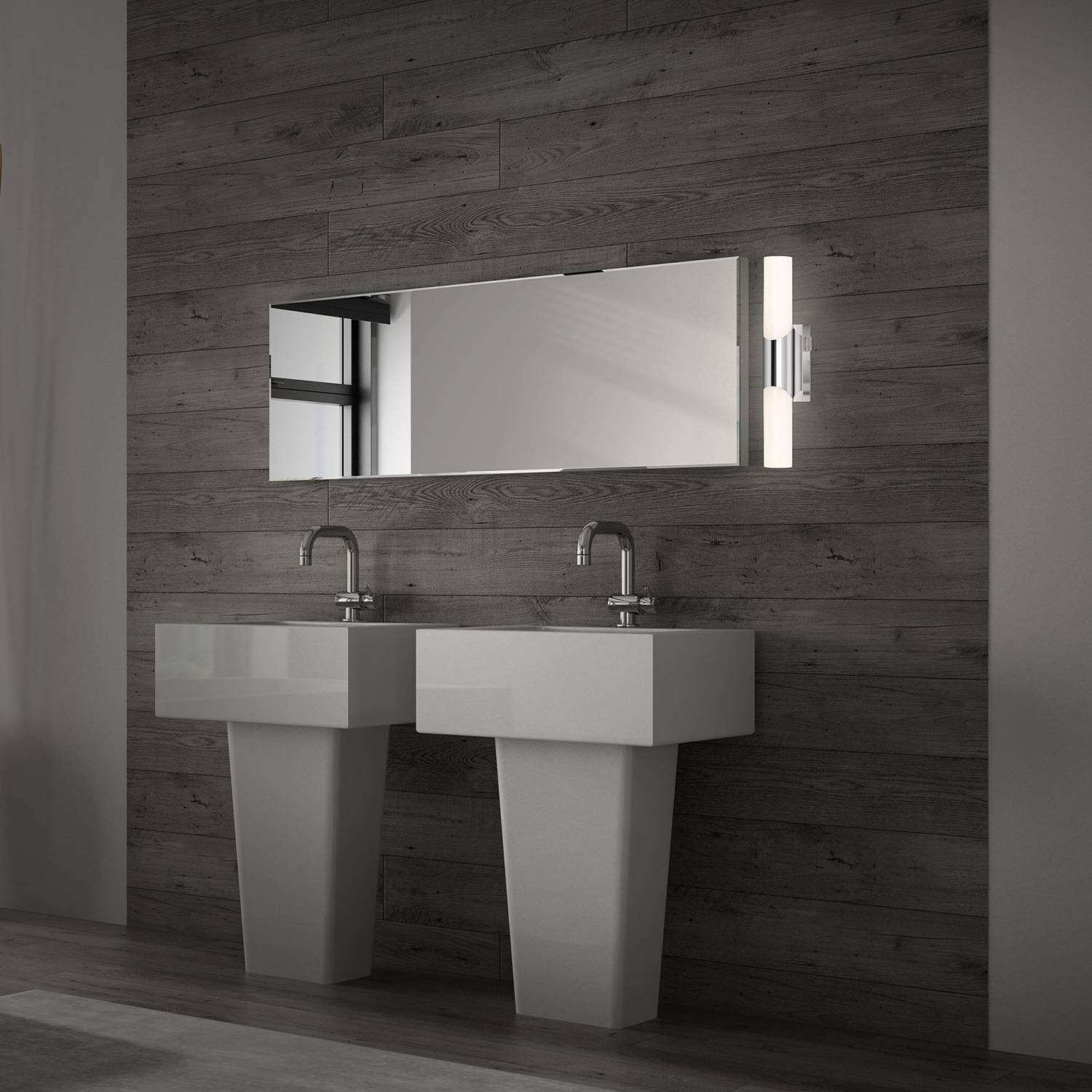 LED-Wandleuchte Klak Silber