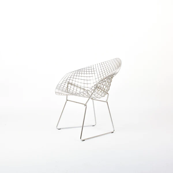 Bertoia Diamond Chair Stahl Silber