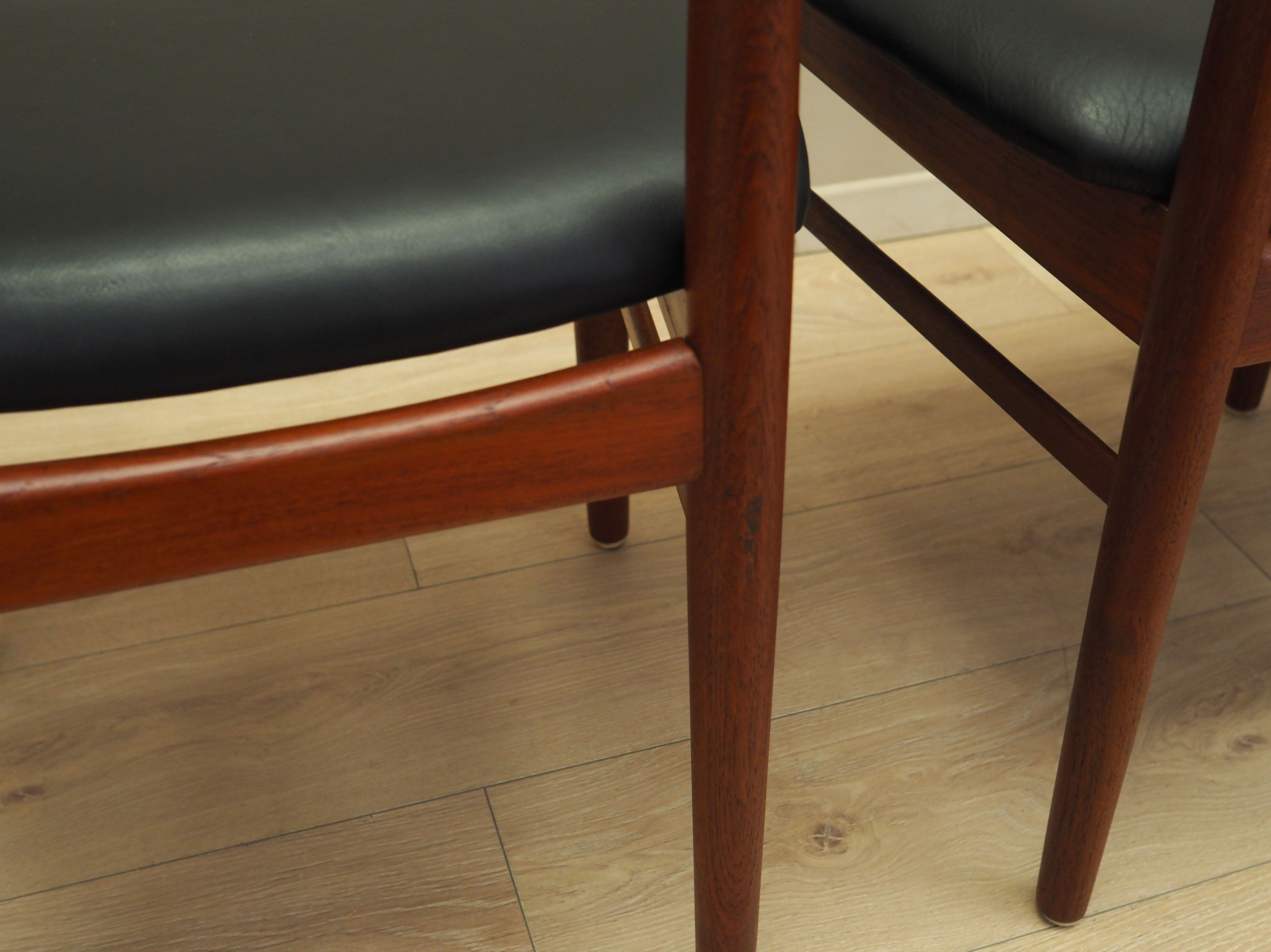 4x Vintage Dining Chair Teak Wood 1960s