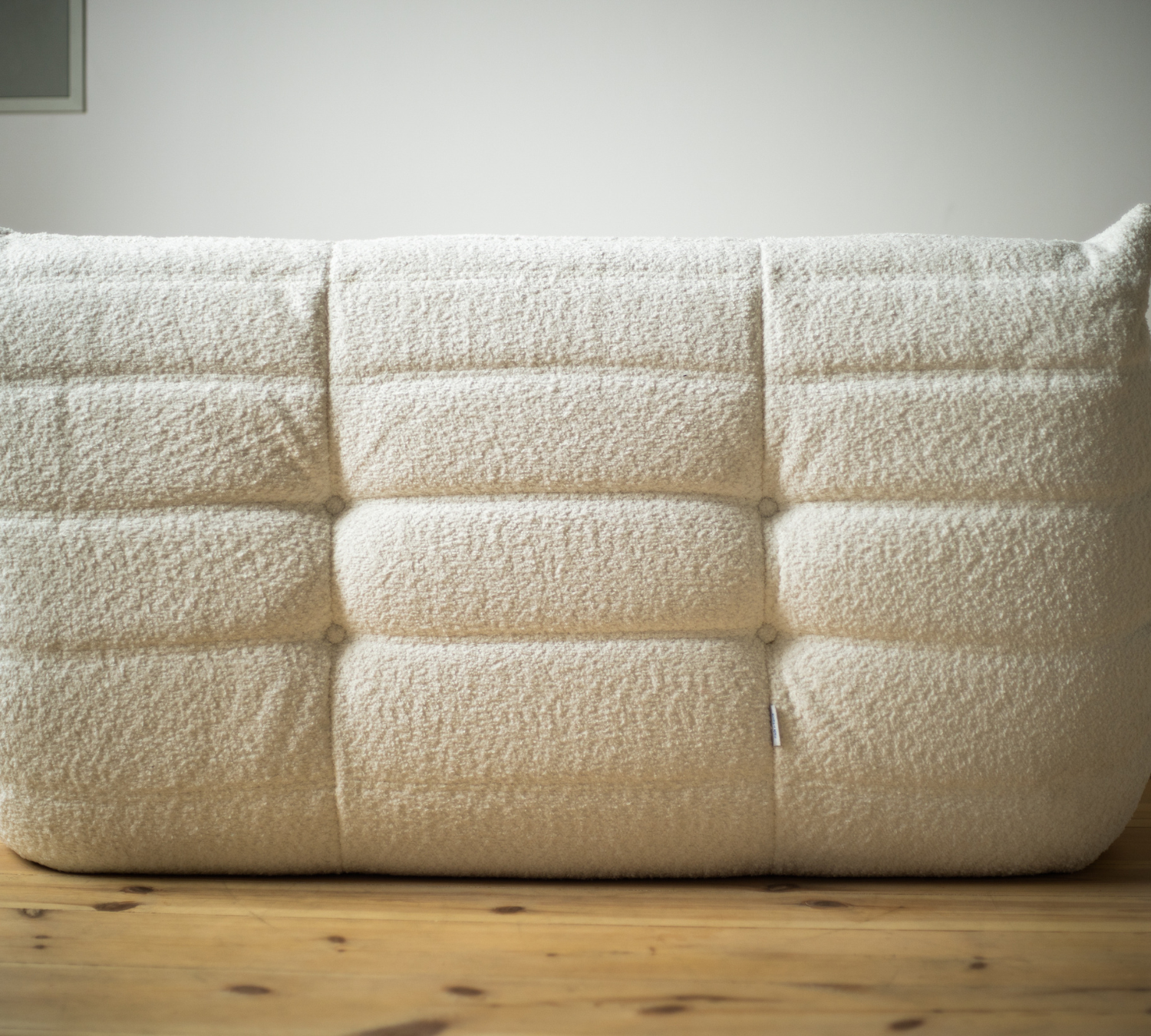 Togo Sofa 2-Sitzer Bouclé Weiß