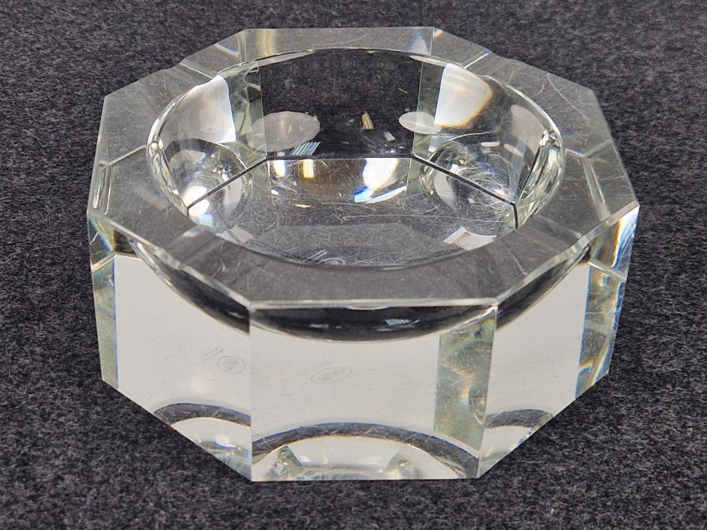 Vintage Aschenbecher Glas 1960er Jahre