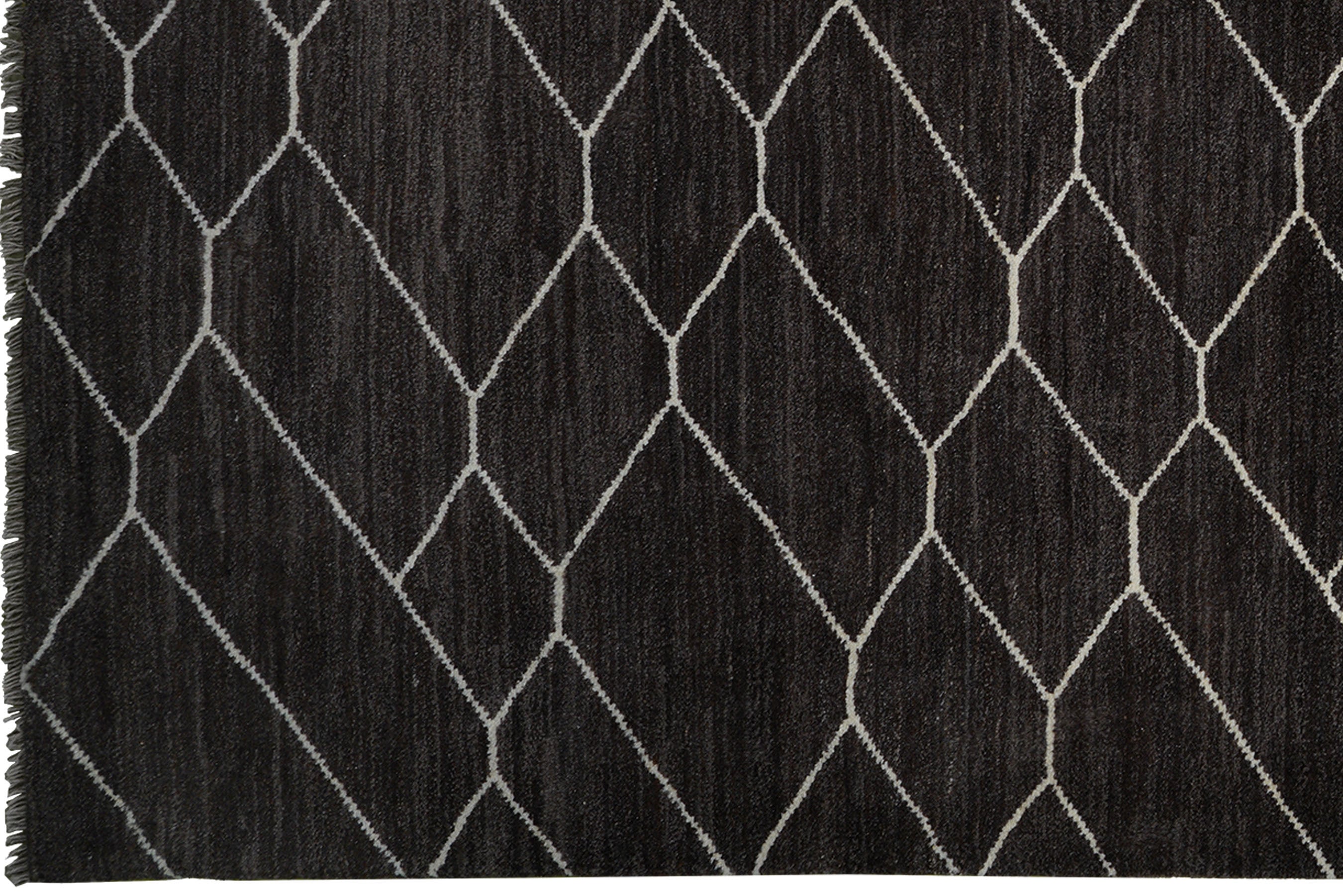 Gabbeh Basi Rug Wool Black