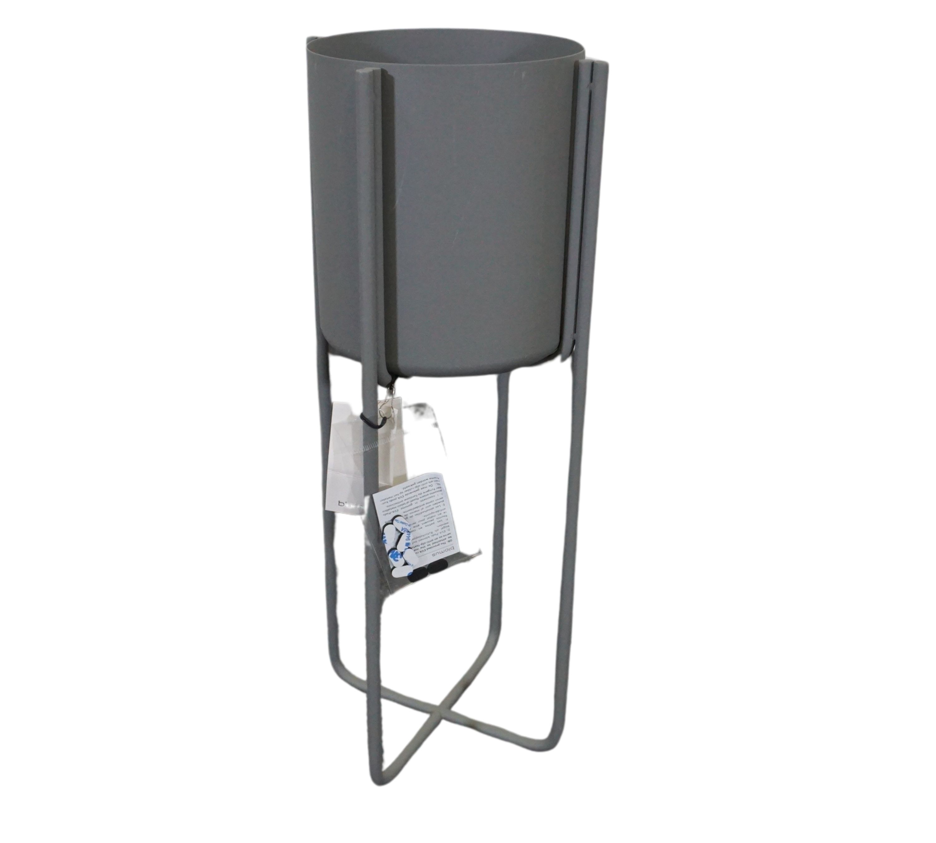 Kena Pflanzgefäß mit Gestell Steel Gray 55 x 22 cm 66018