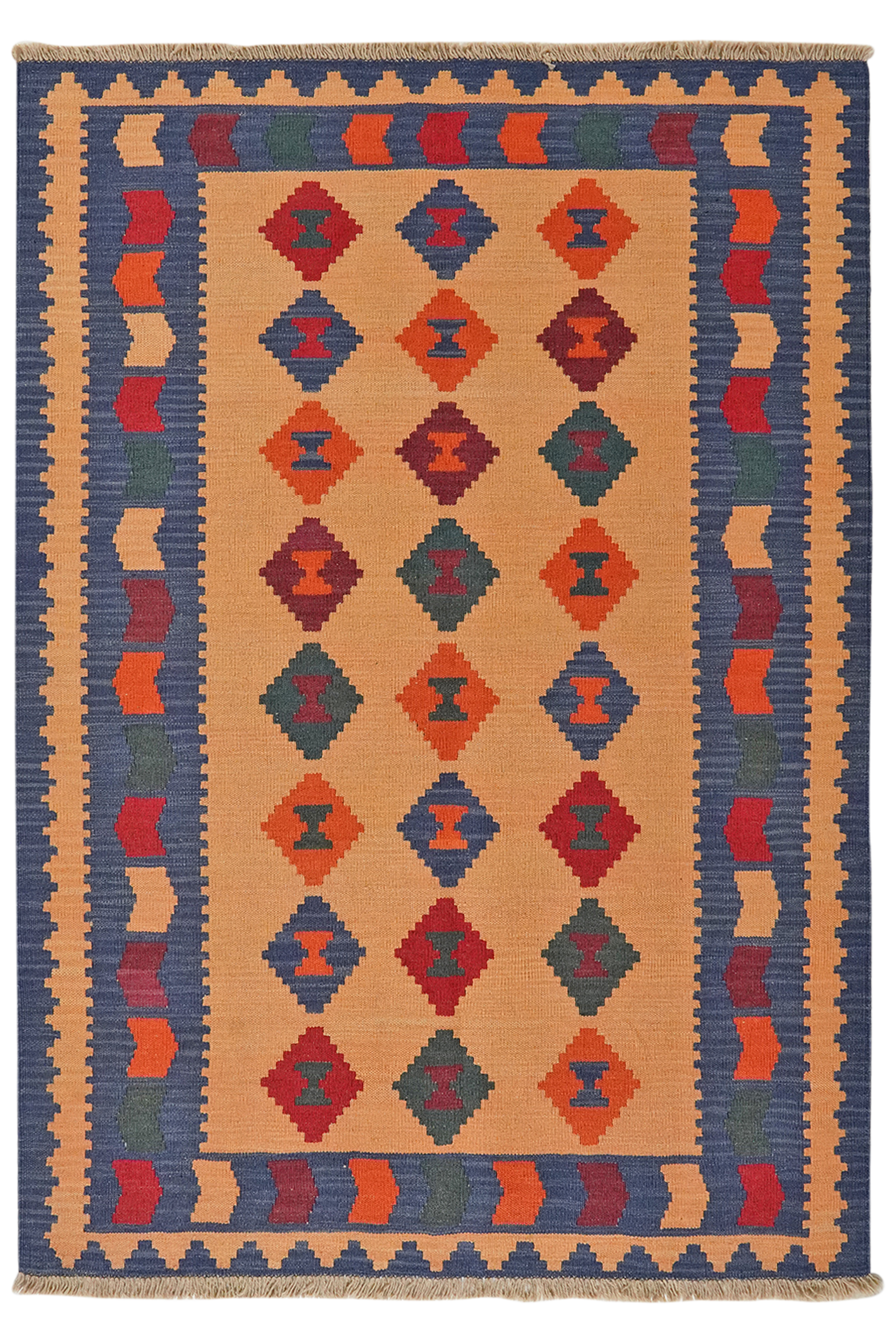 Kilim Gashgai Teppich Mehrfarbig