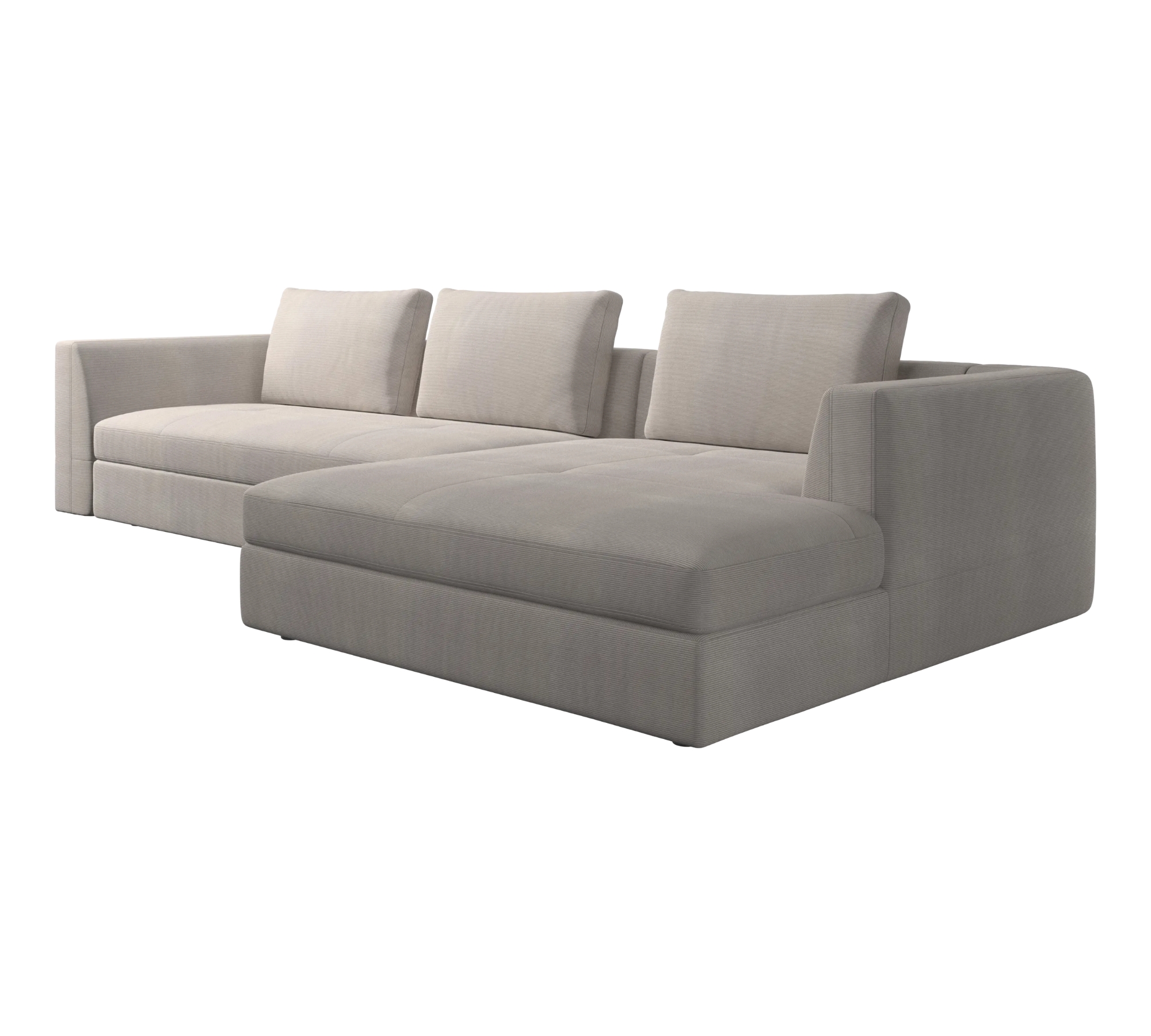 Bergamo Divano Récamiere Destra Beige