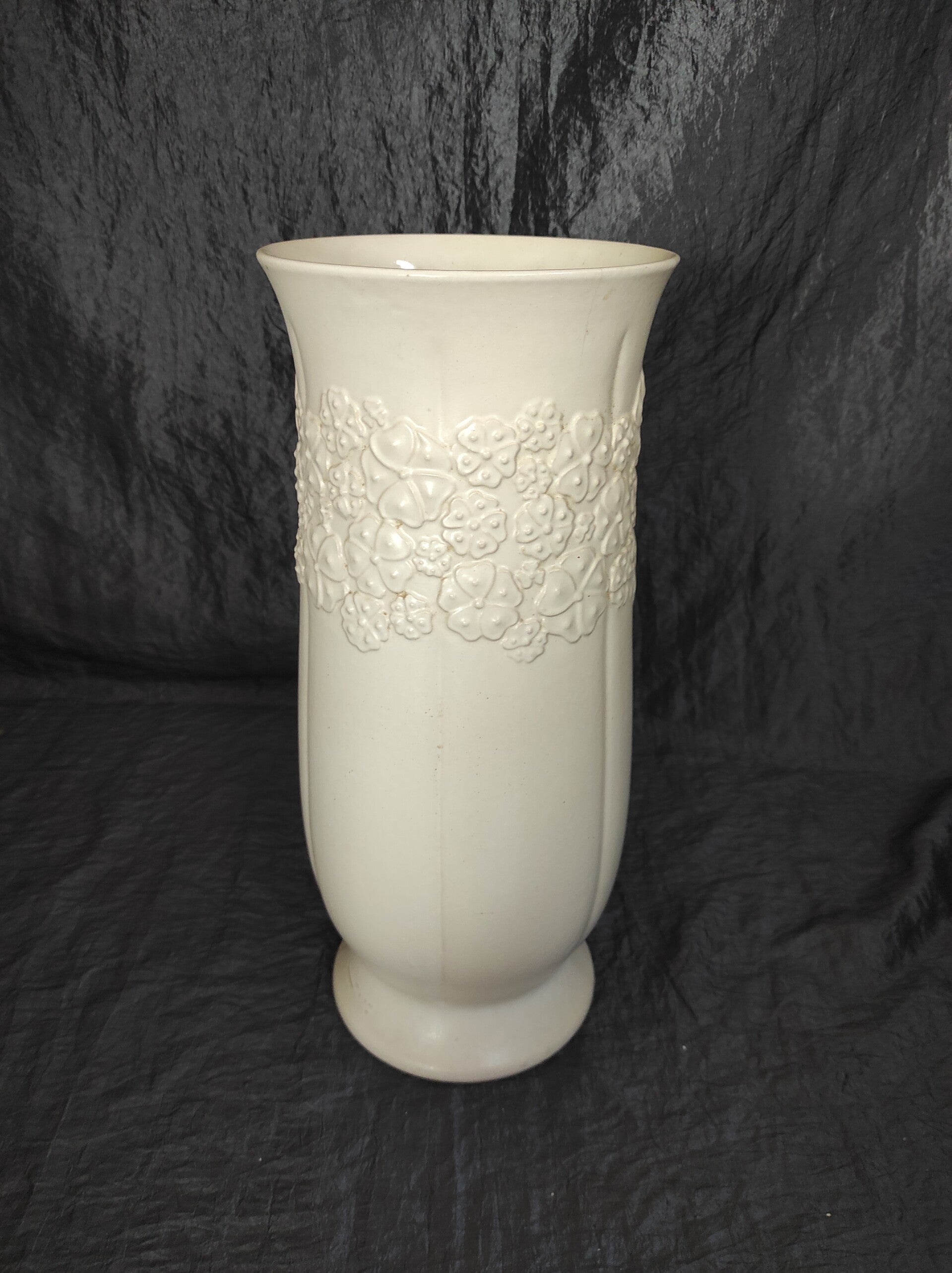 Vintage Vase Keramik Weiß