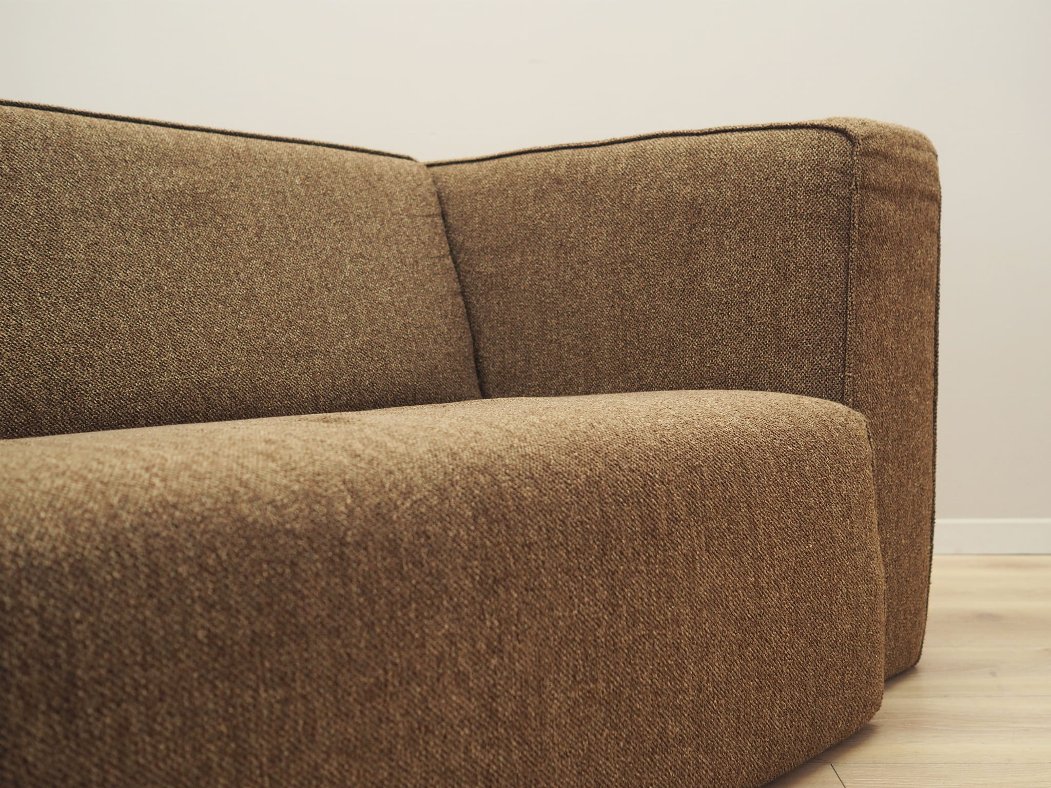 Vintage Sofa Textil Braun 1980er Jahre