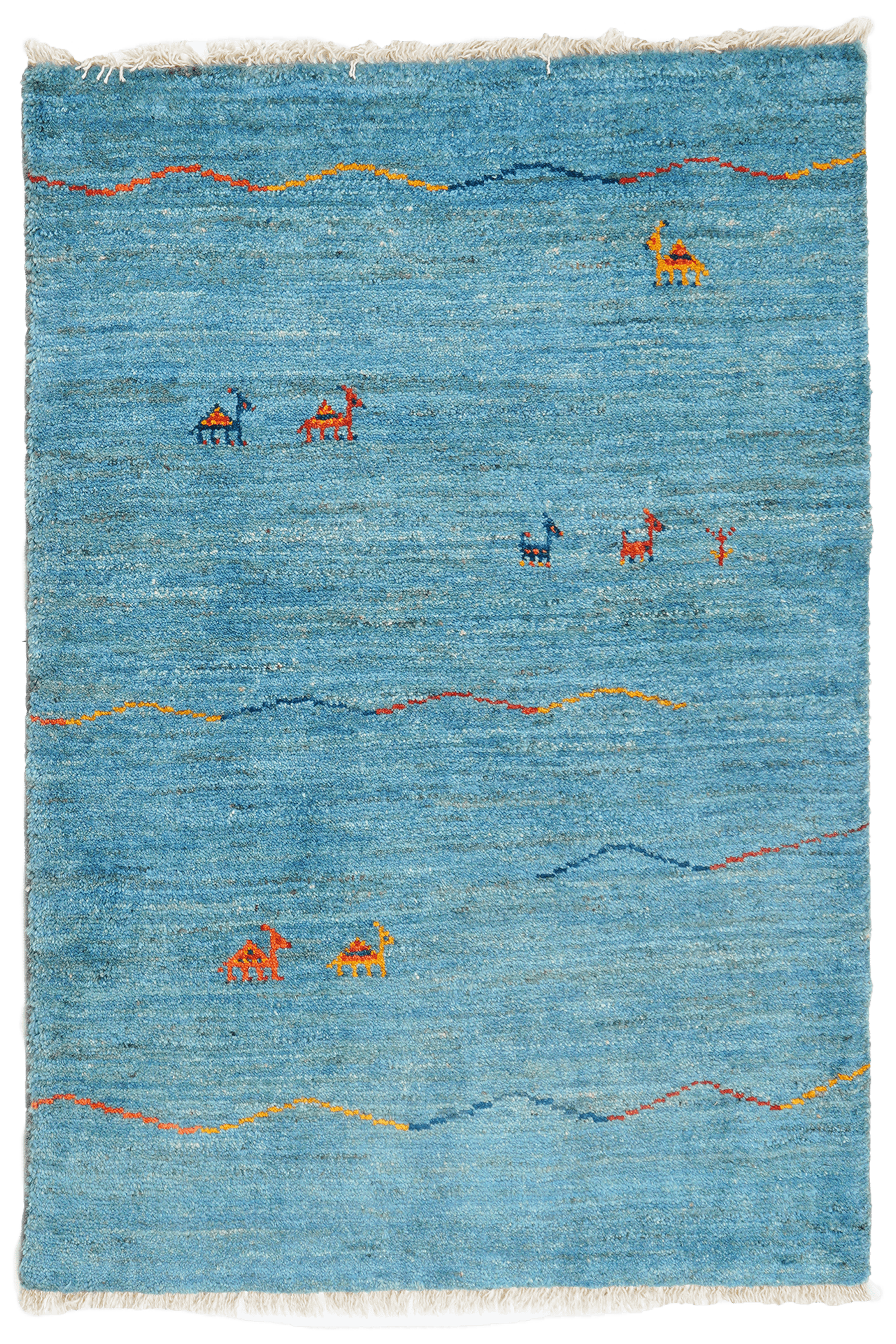 Gabbeh Sonnat Teppich Blau