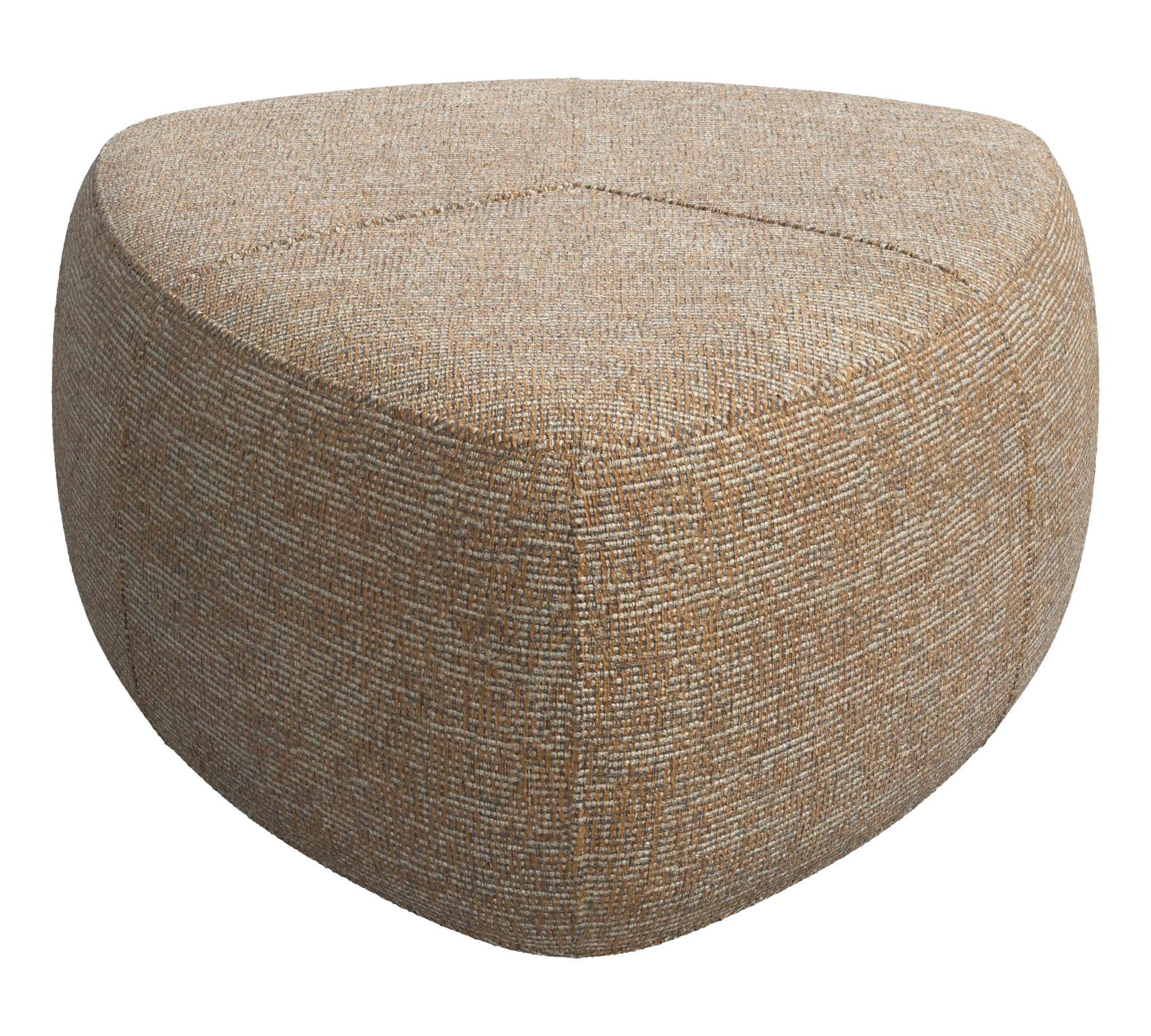 Bermuda Hocker Groß Wellington-Stoff Steinfarben