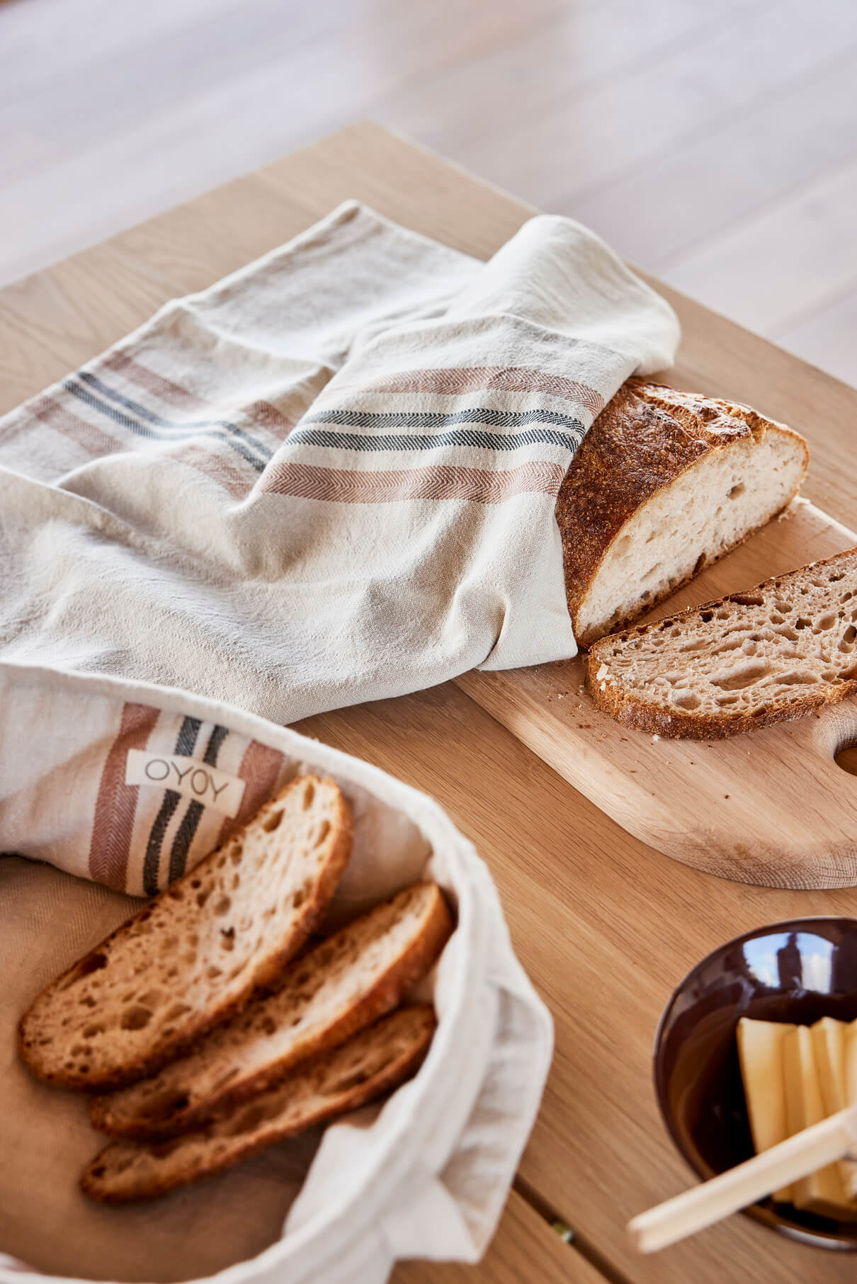 Linu Bread Basket Organic Cotton Cream