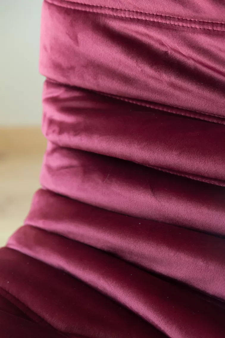 Togo Lounge Set 2-piece. Velvet Burgundy