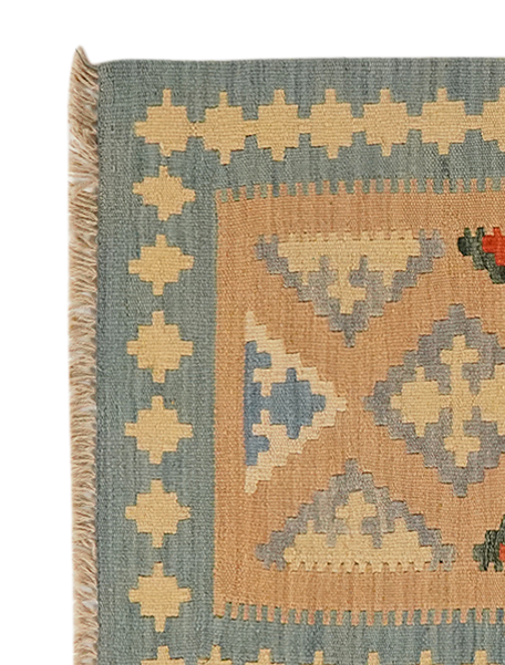 Kilim Gashgai Teppich Mehrfarbig