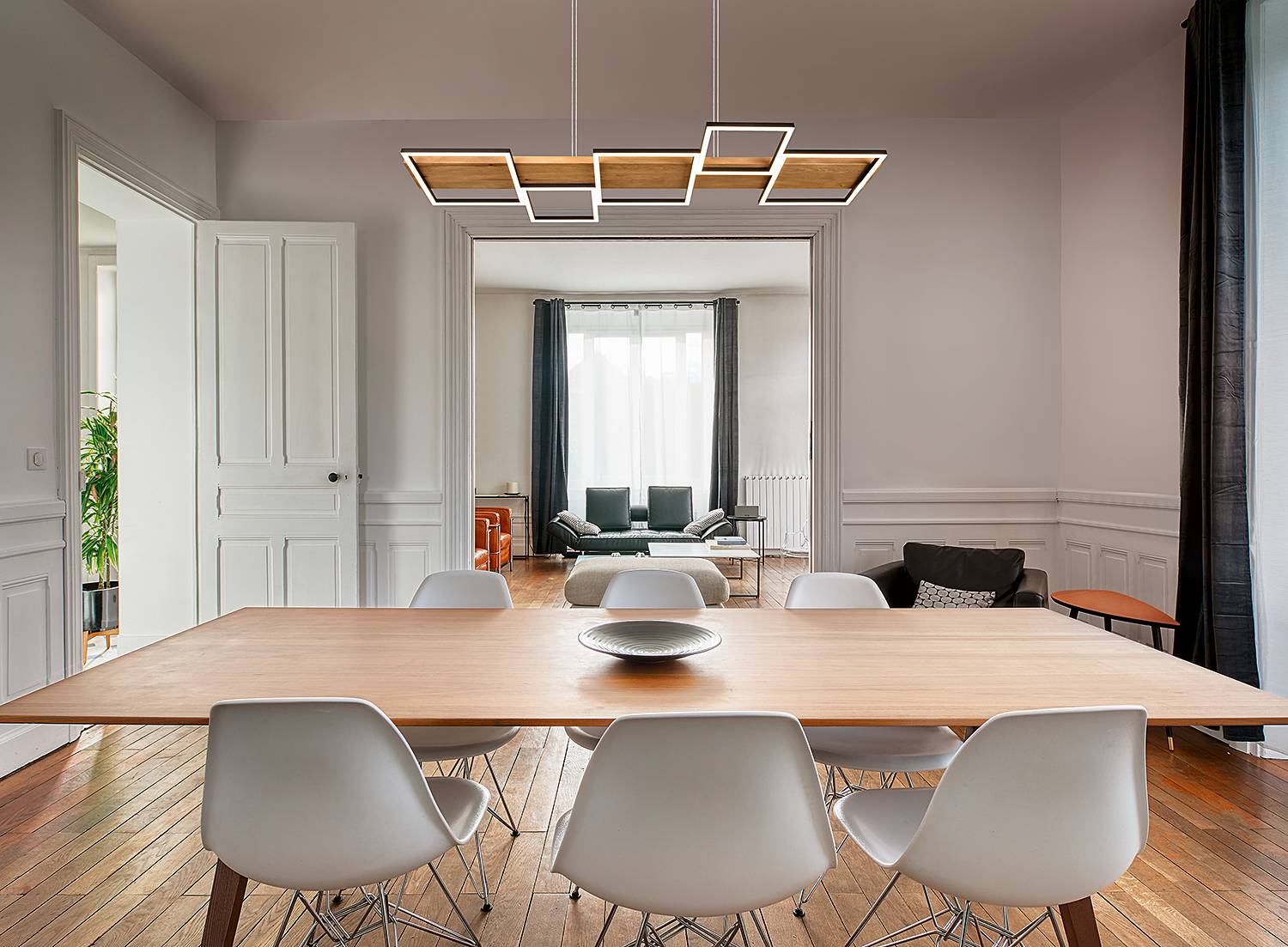 1-Flammig LED-Pendelleuchte Harper Stahl
