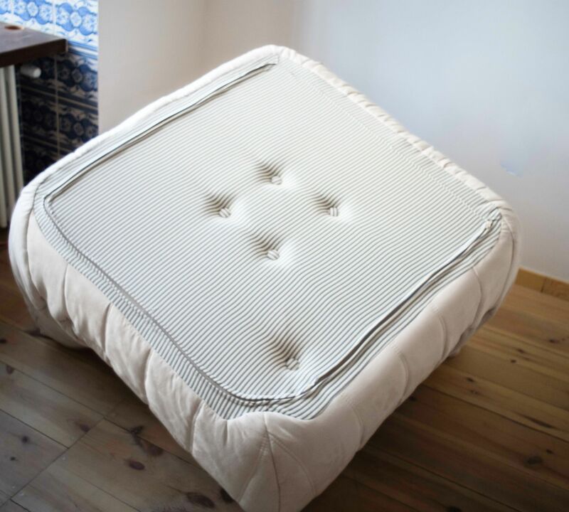 Togo Ecksofa Kunstleder Hellbeige