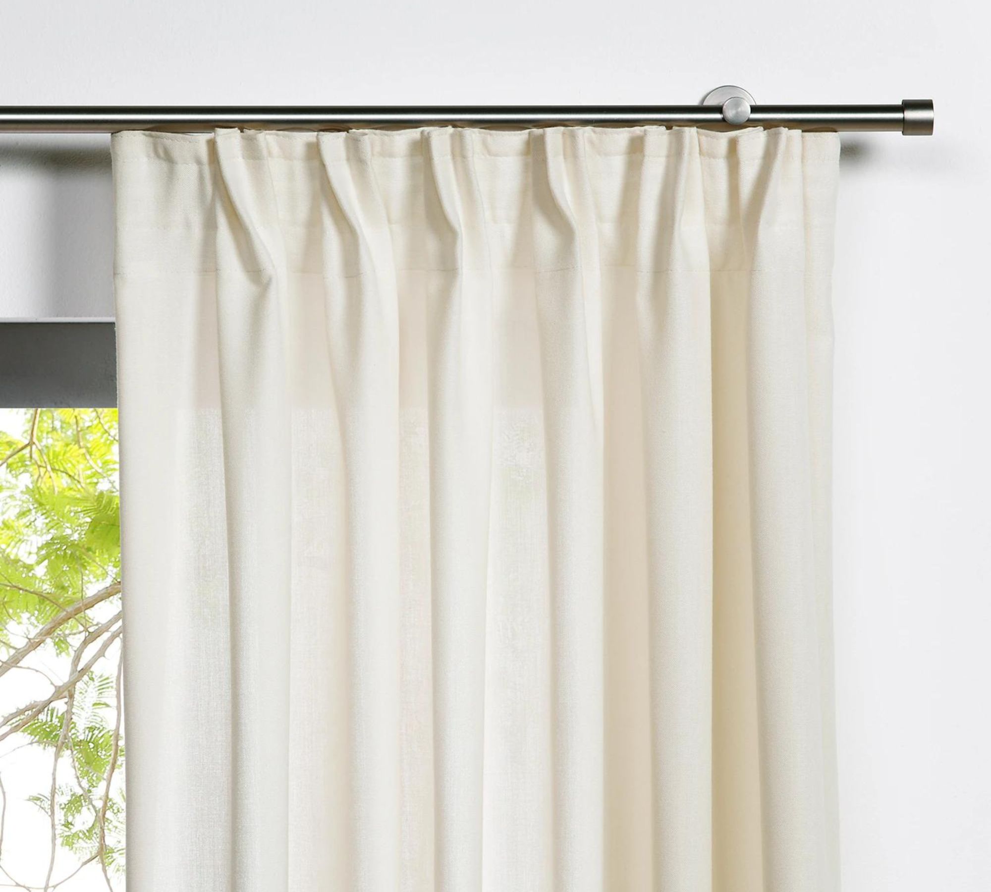 Vorhang Textil Creme