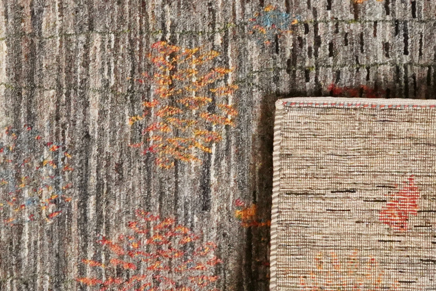 Rizbaf Gabbeh Rug Wool Grey