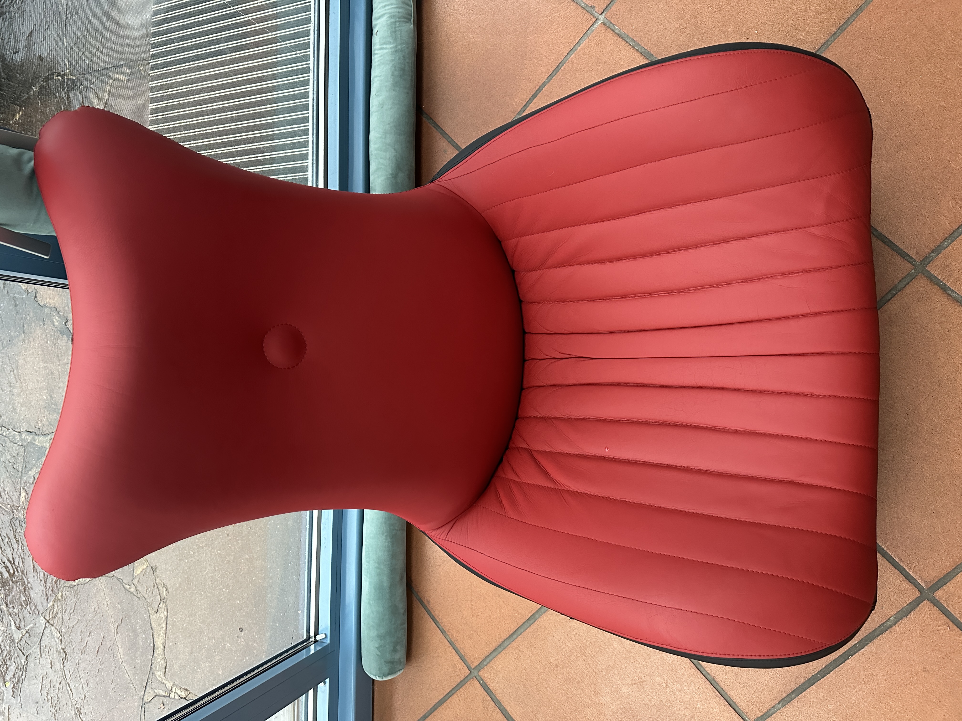 Balou Sessel & Hocker Leder Rot