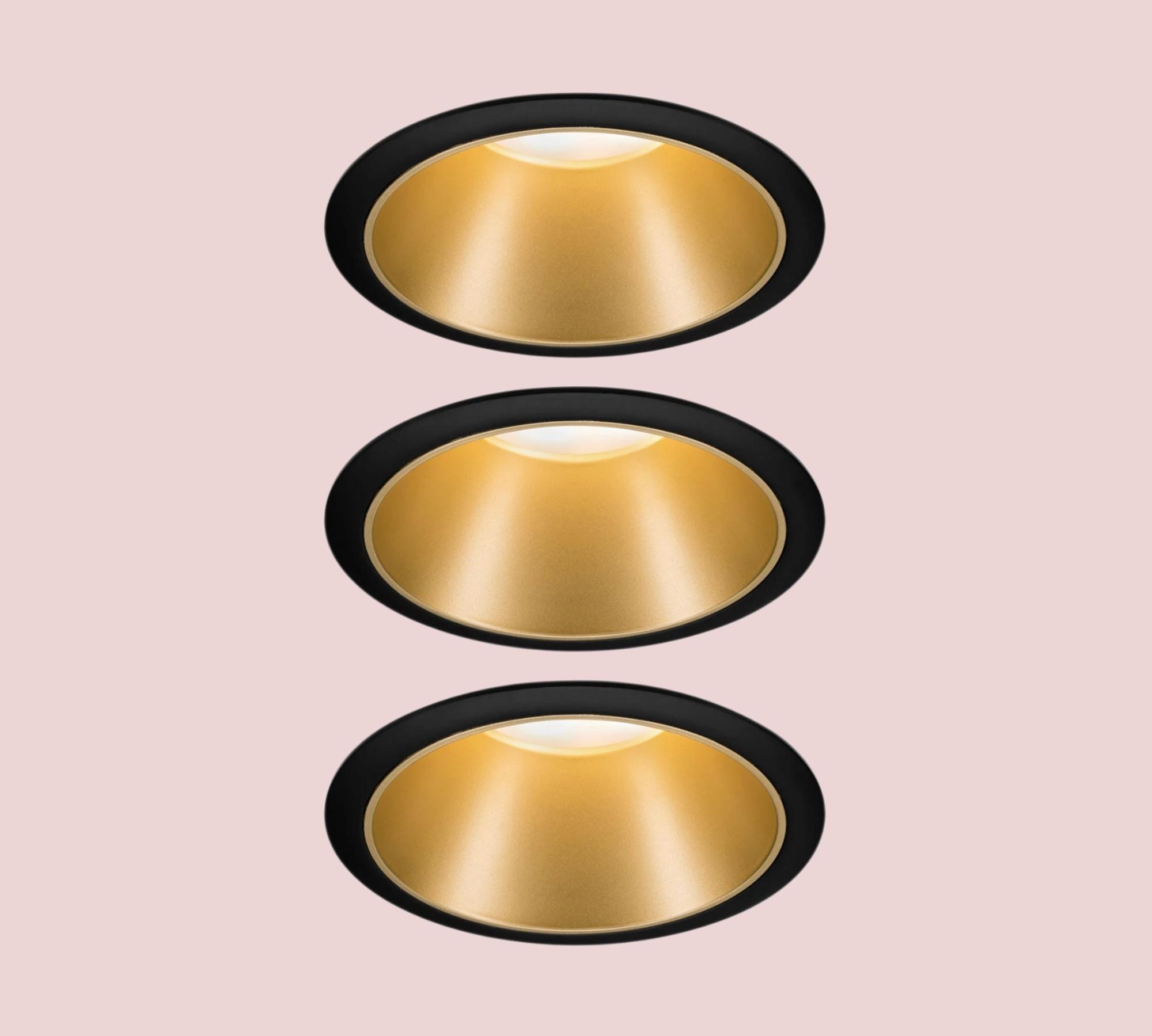 LED-Einbauleuchte Gold