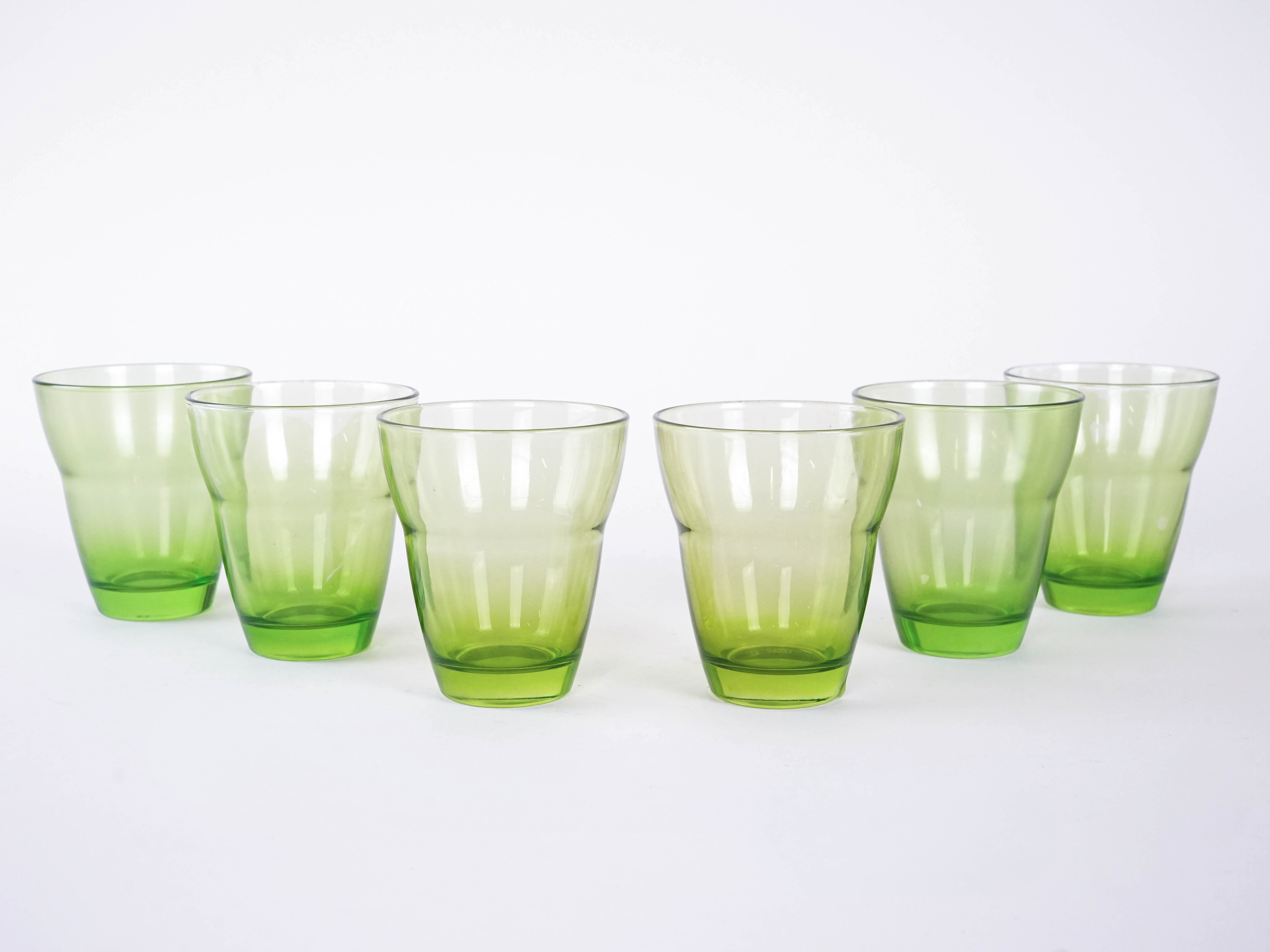 Glassware Set Green 1980s