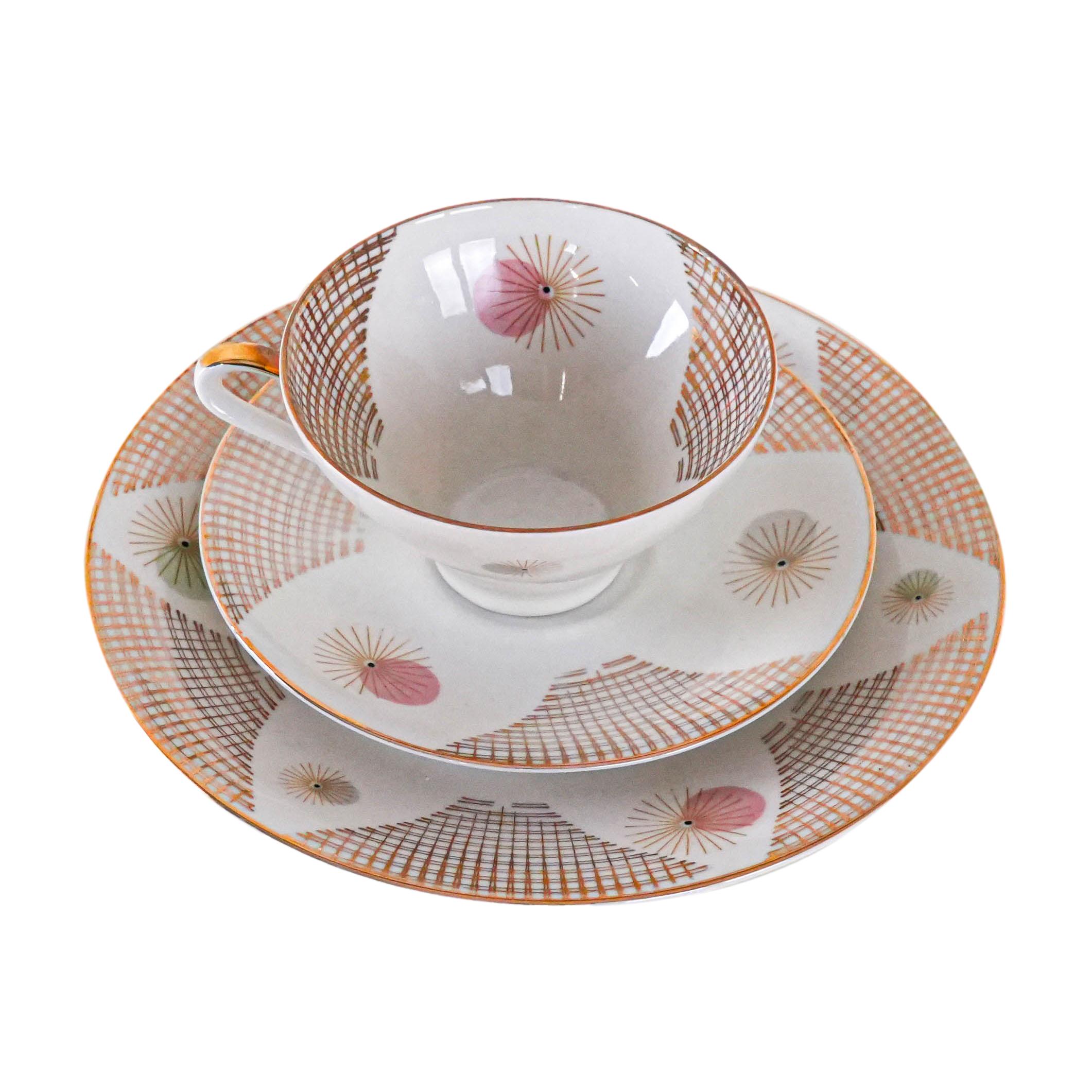 Tazza in porcellana multicolore