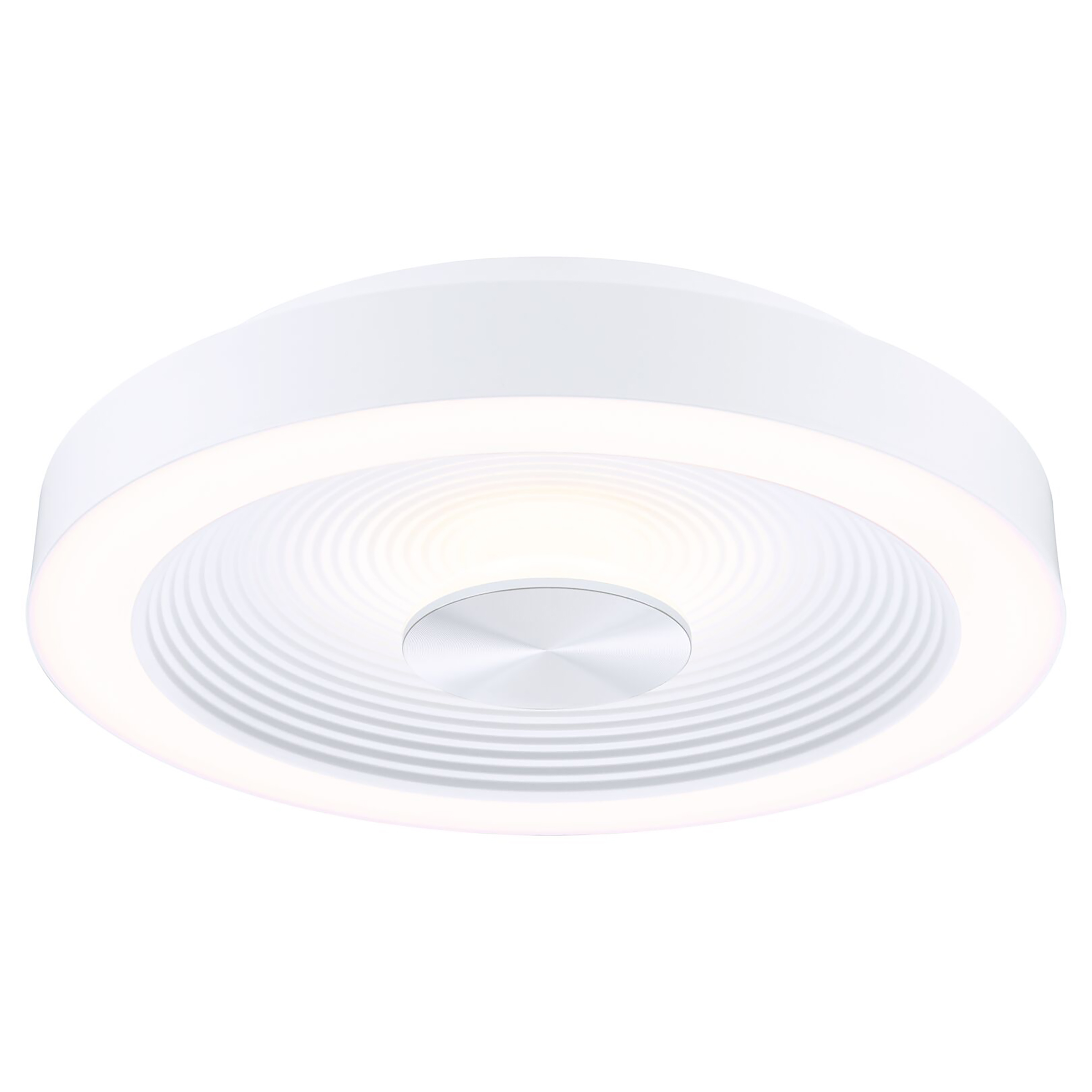 Volea LED-Deckenleuchte 1-Flammig Weiß Silber Ø 32 cm