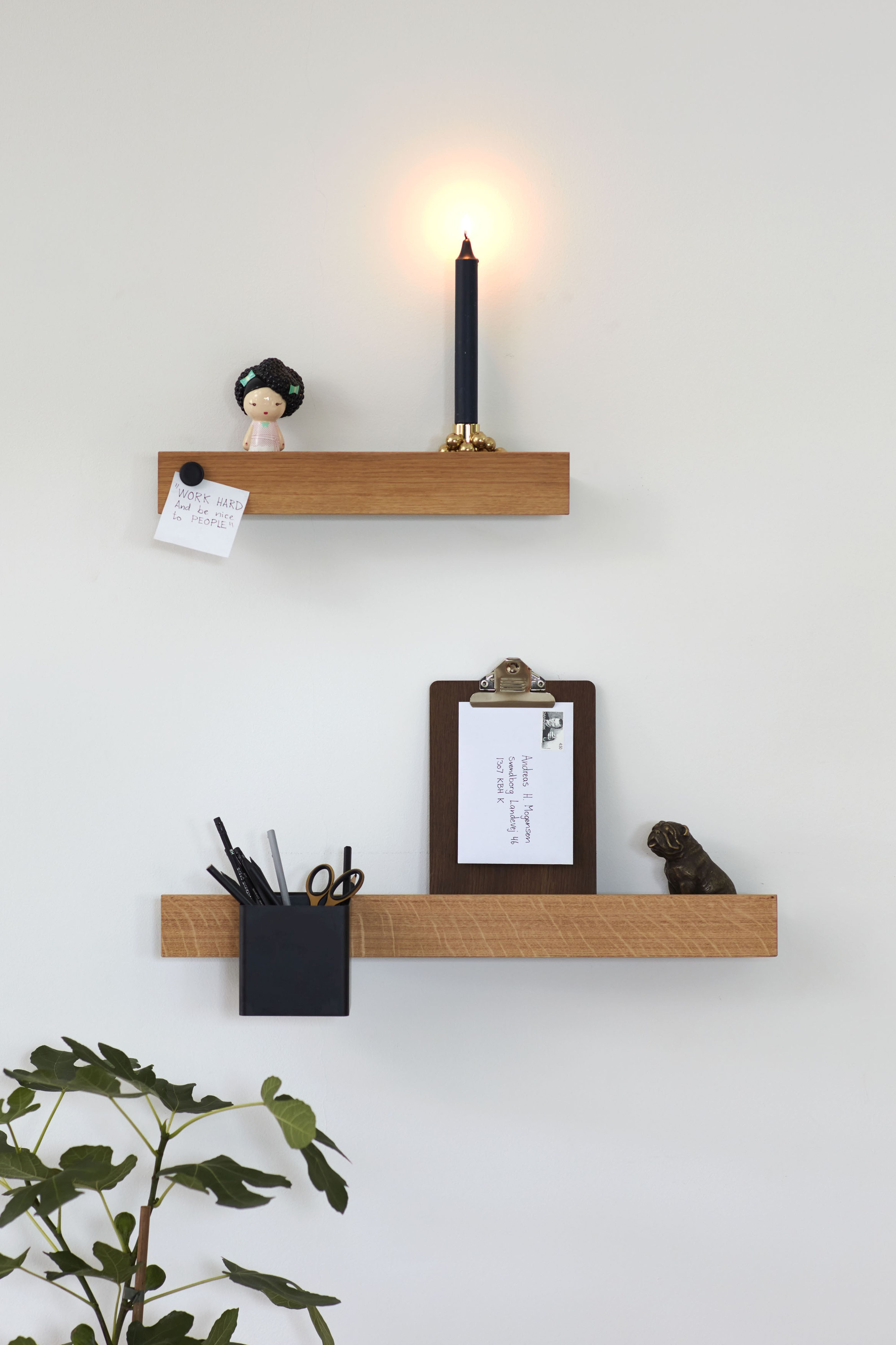 Flex Rail Regal Holz Schwarz