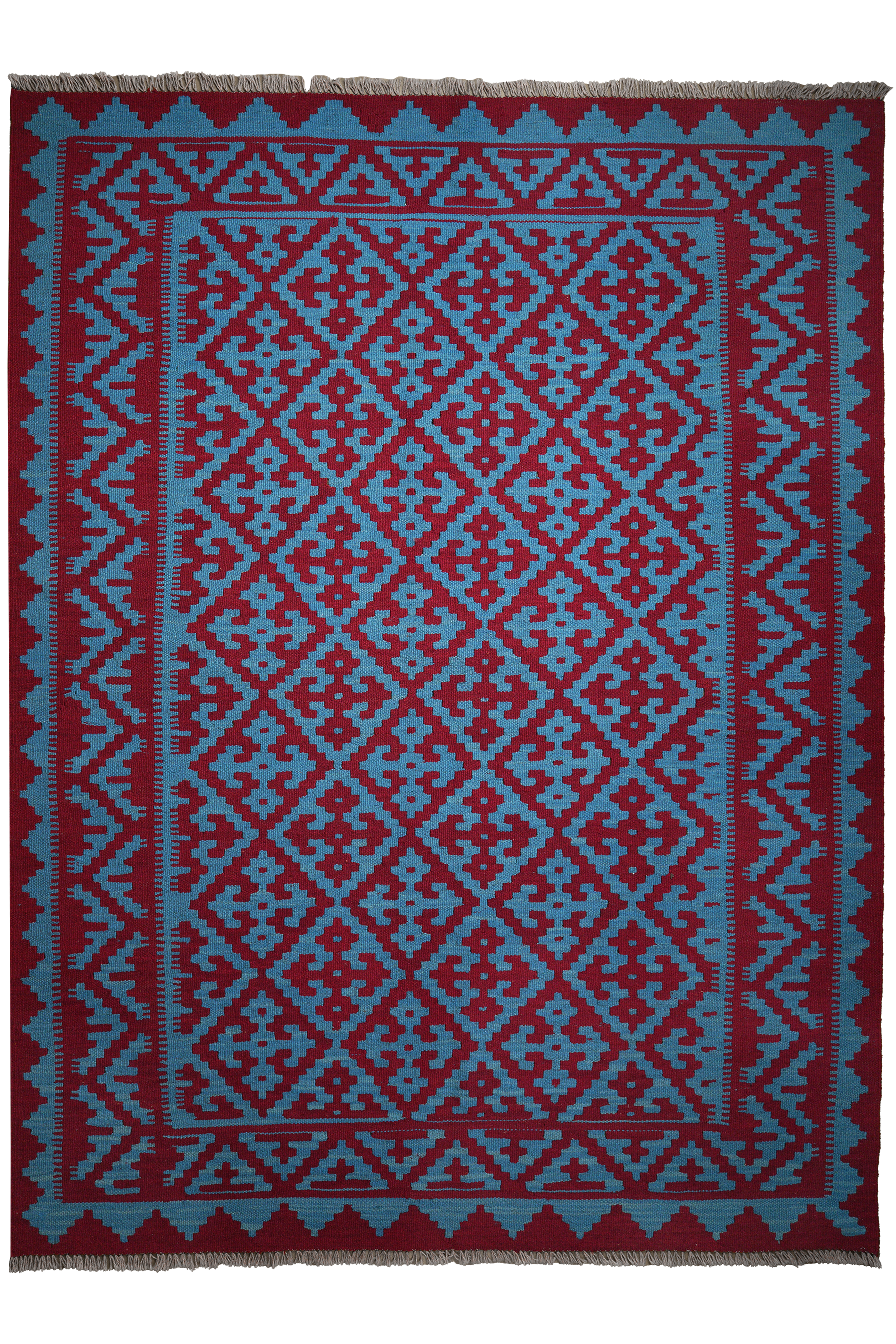 Kilim Gashgai Teppich Blau