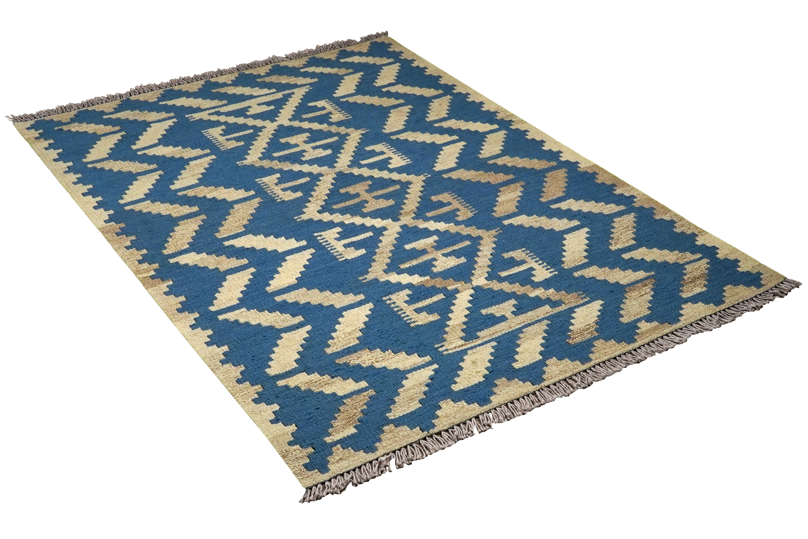 Kilim Gashgai Teppich Blau