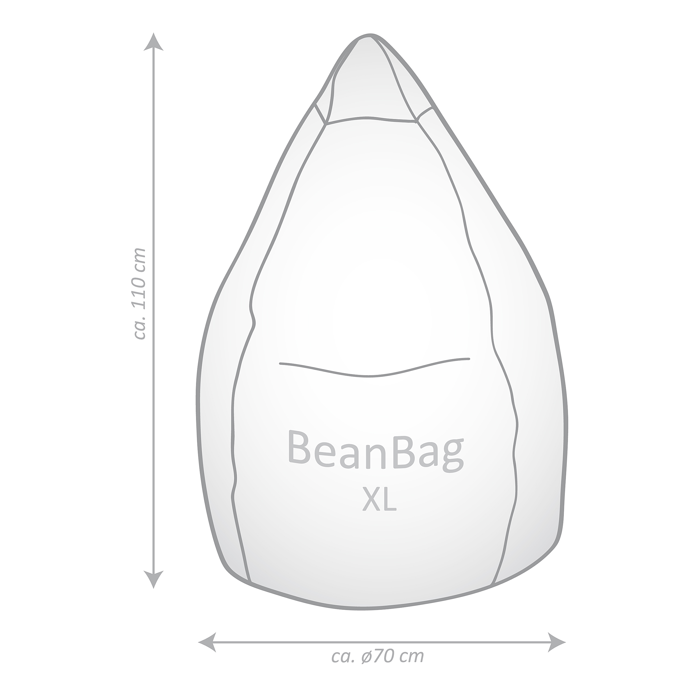 COMODO Sitzsack Altrosa