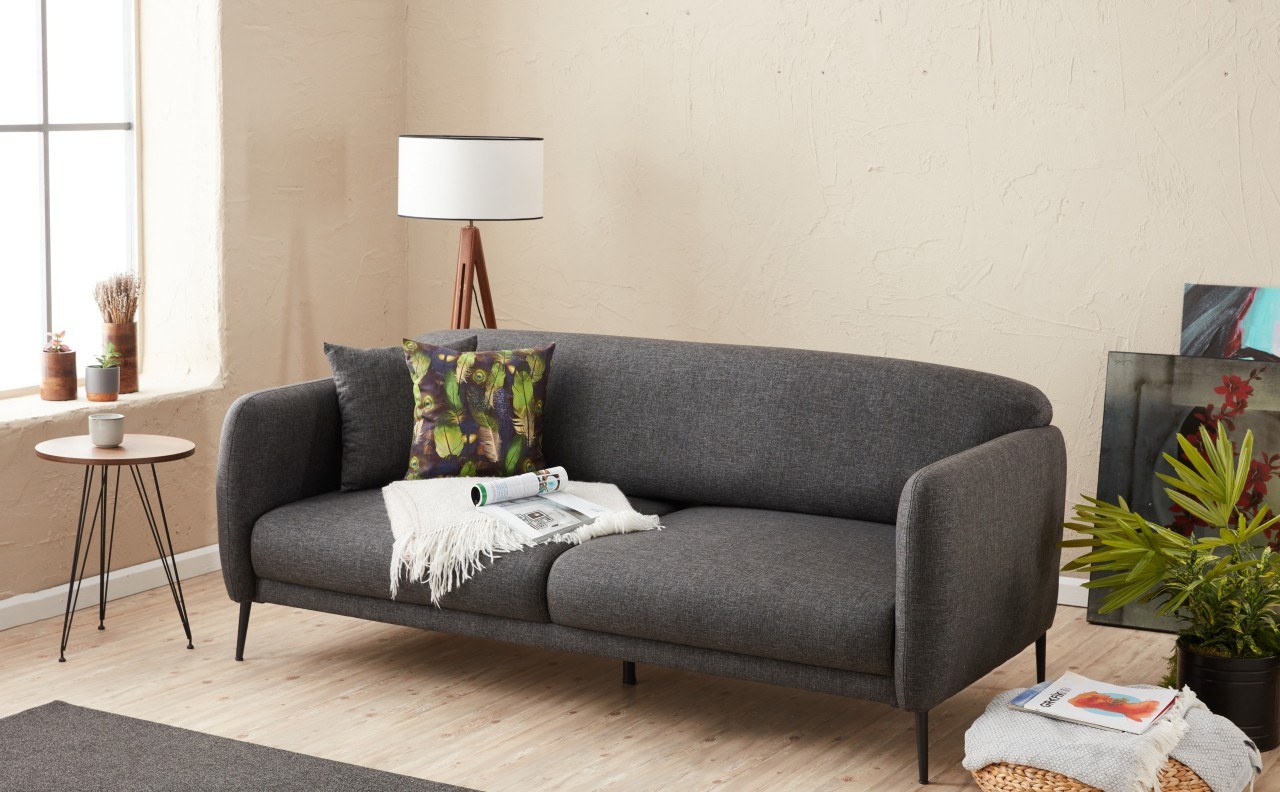 Venedik Sofa 3-Sitzer Anthrazit