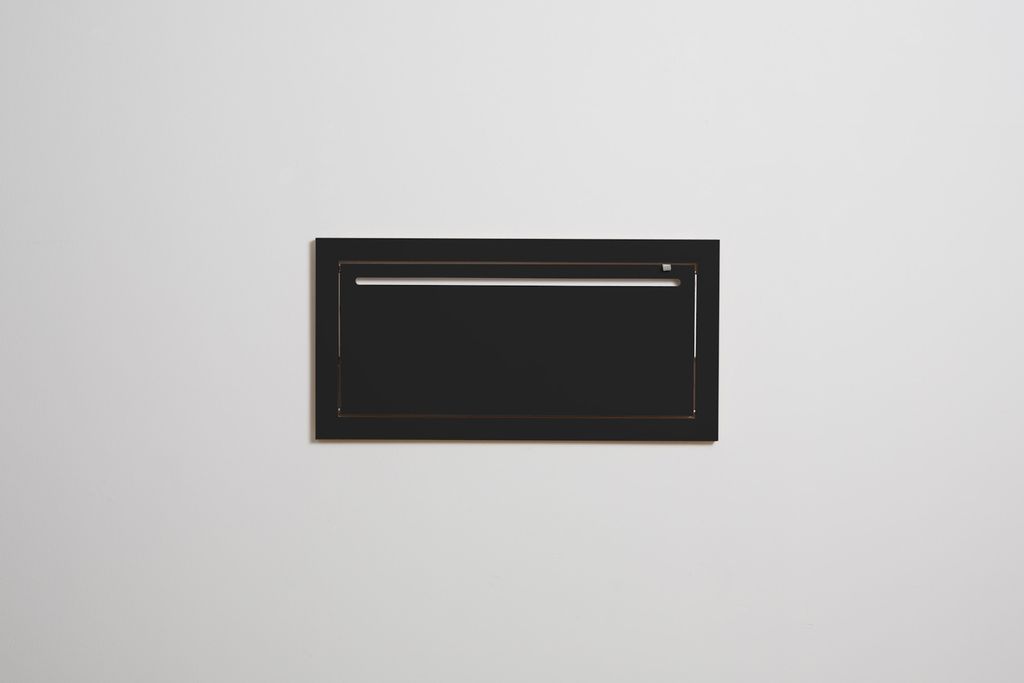 Fläpps Kleiderstange Hängrail Holz Schwarz 80 x 40 cm