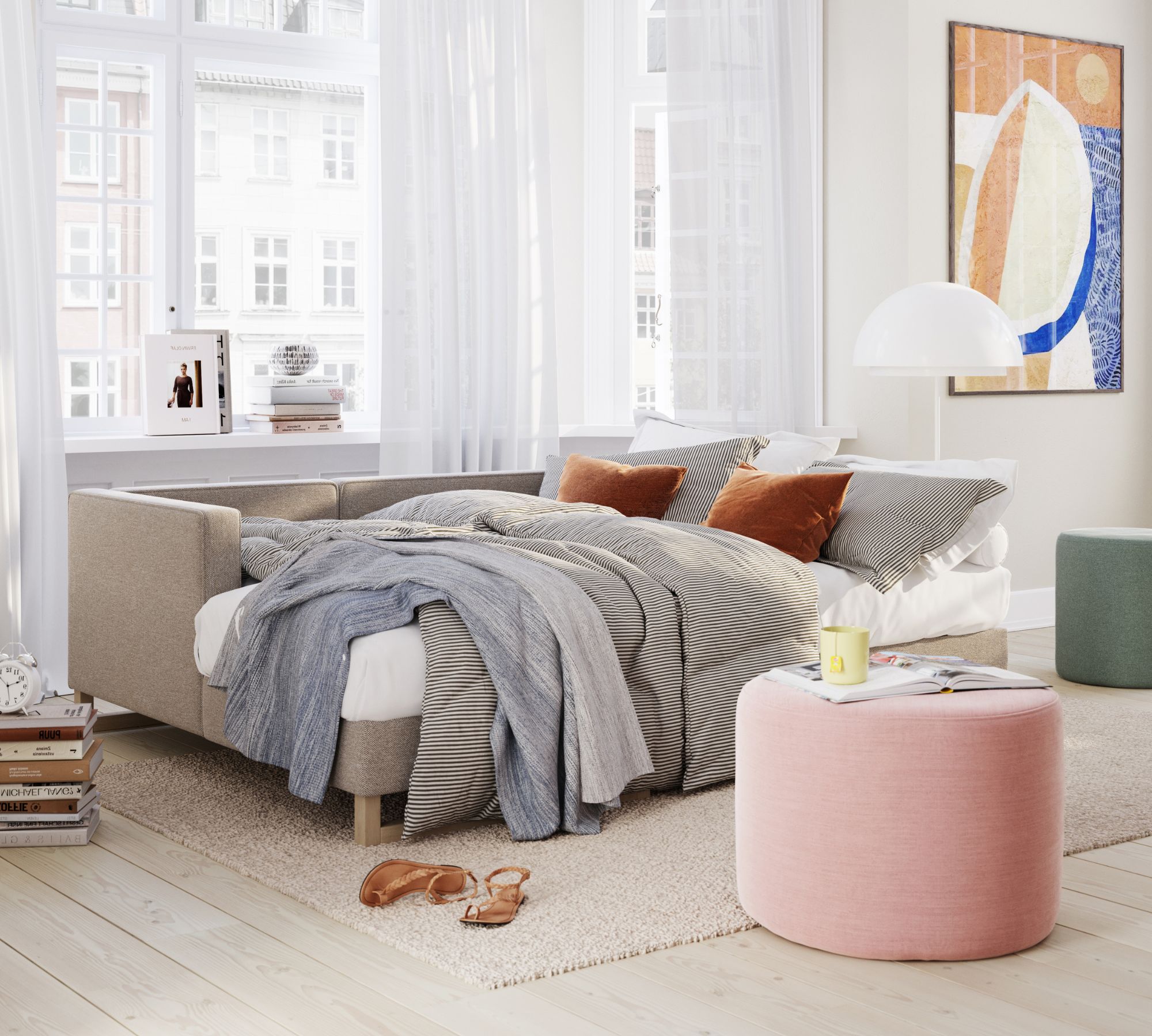 Madison Divano letto Récamiere sinistra Agnes Brown