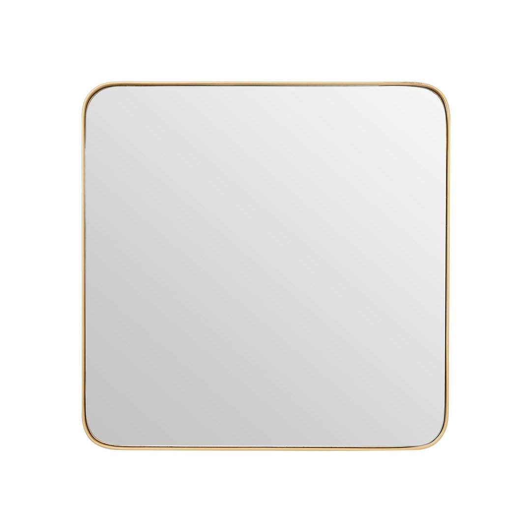 Tia Kleine Goldfinish Quadratische Wandspiegel
