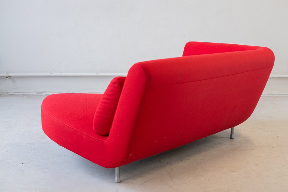 Vintage Yang Modulares Sofa Kvadrat Divina-Stoff Rot