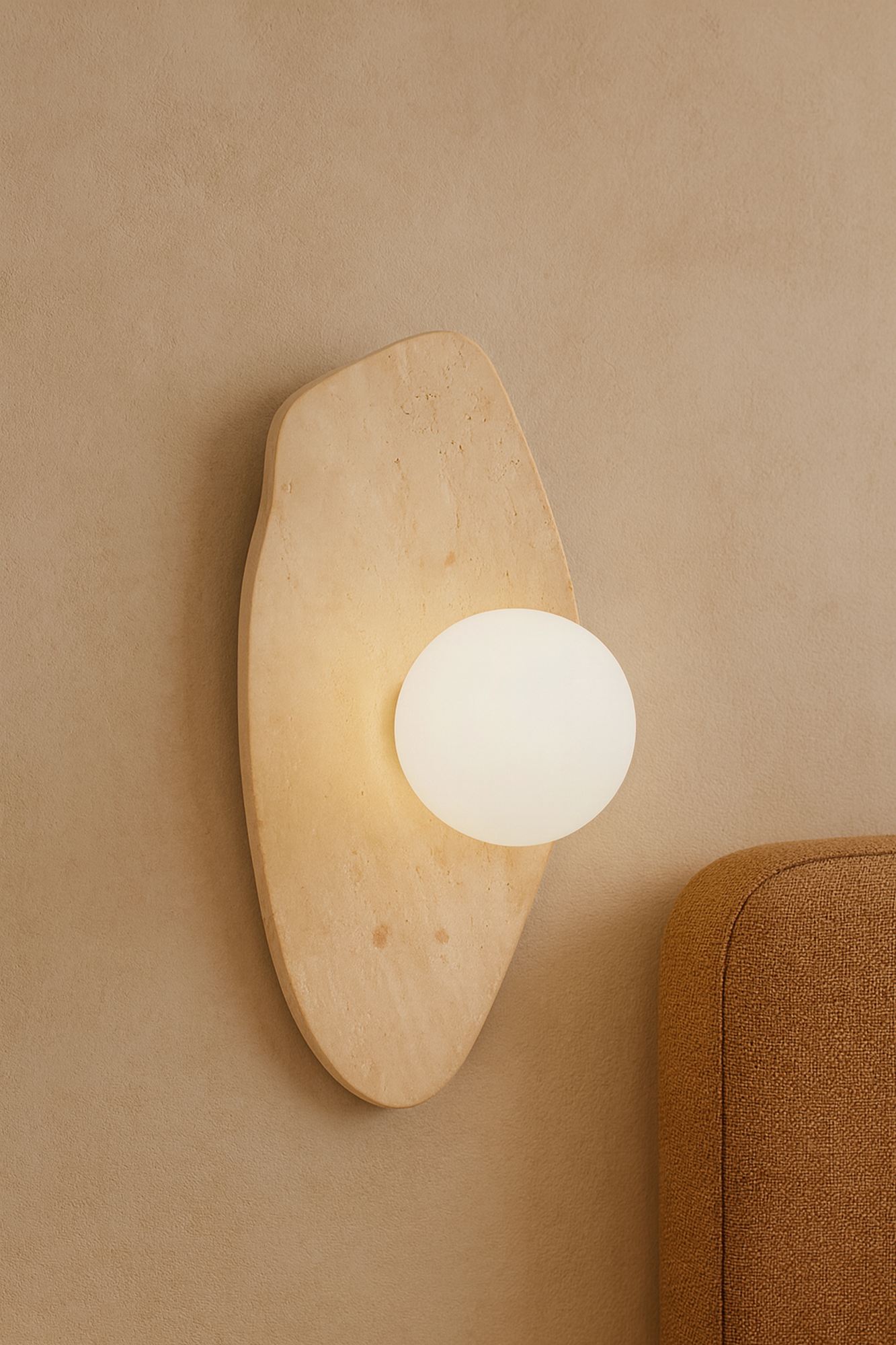 Busy Wall Lamp Travertine Cream